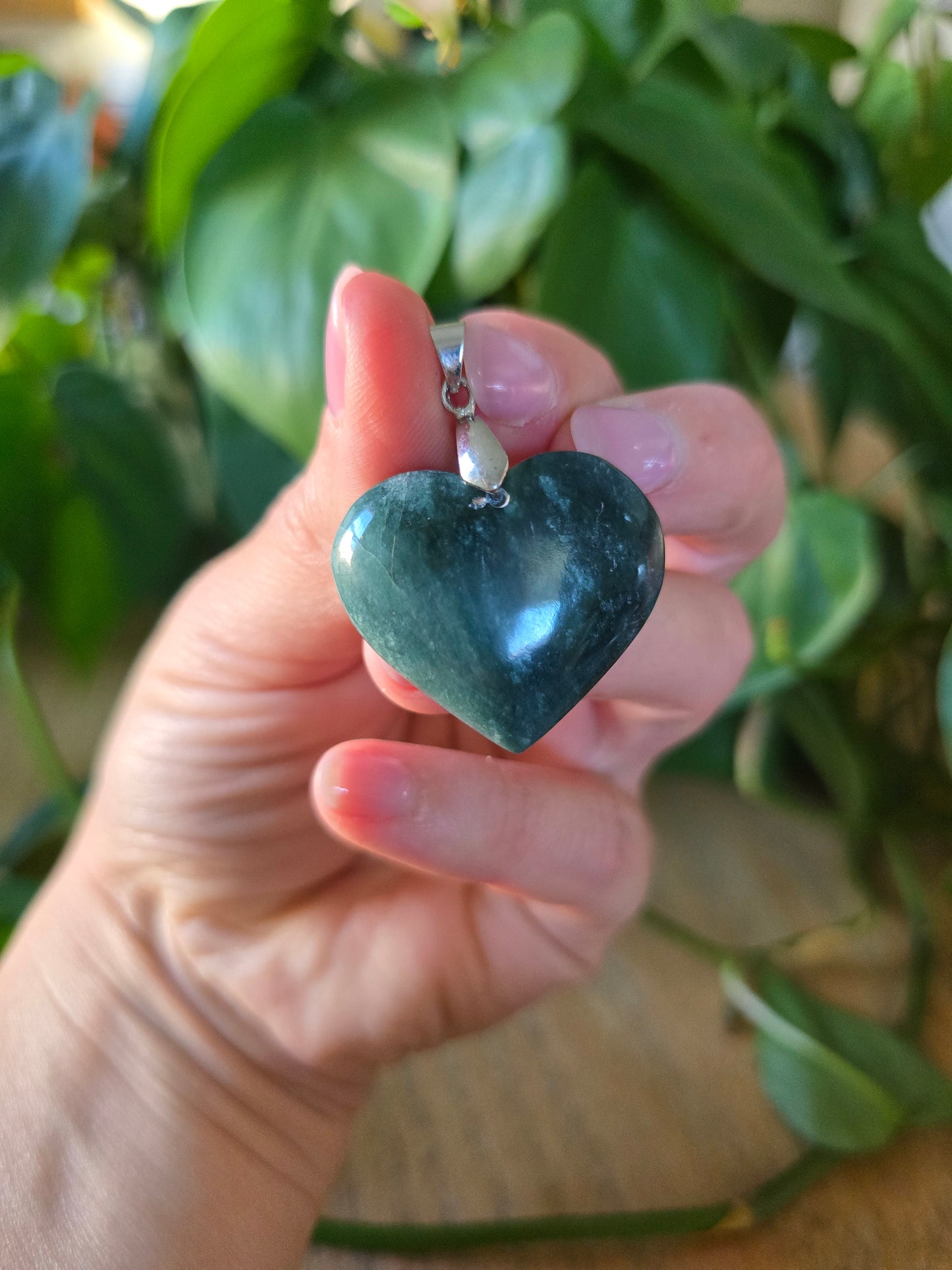 Afghani Jade Heart Pendant