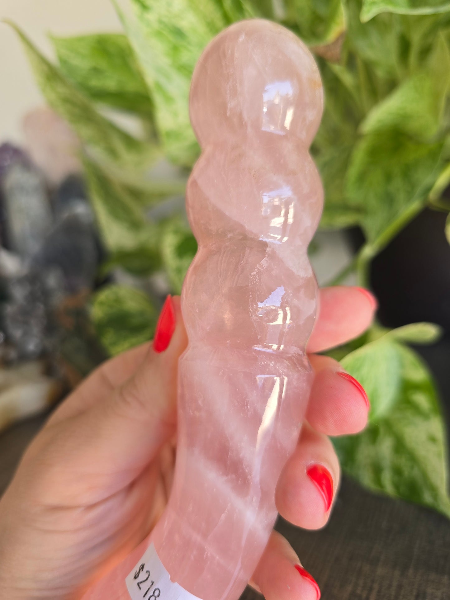 High Quality Rose Quartz Massage Wand