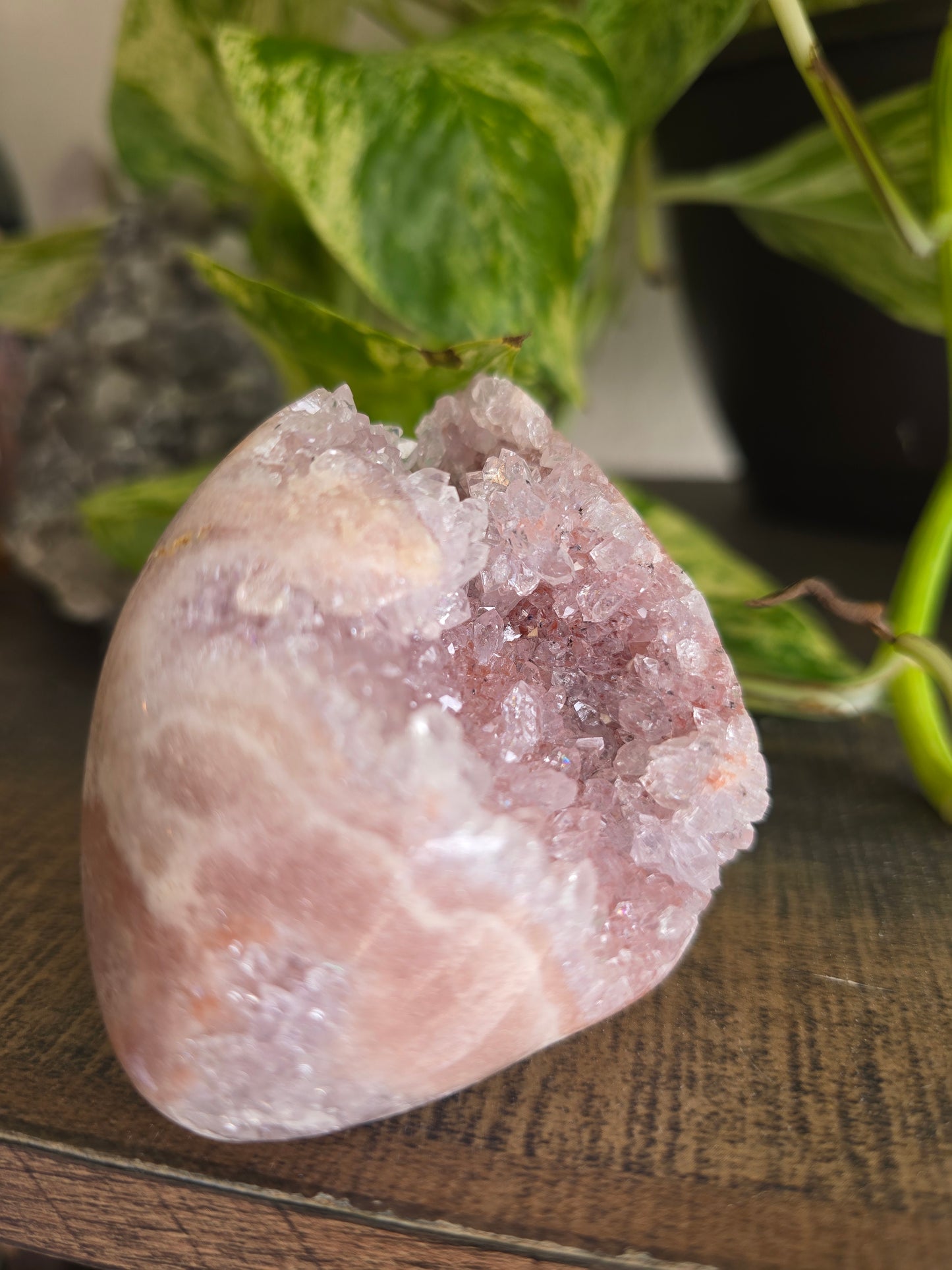 Brazilian Pink Amethyst Cluster