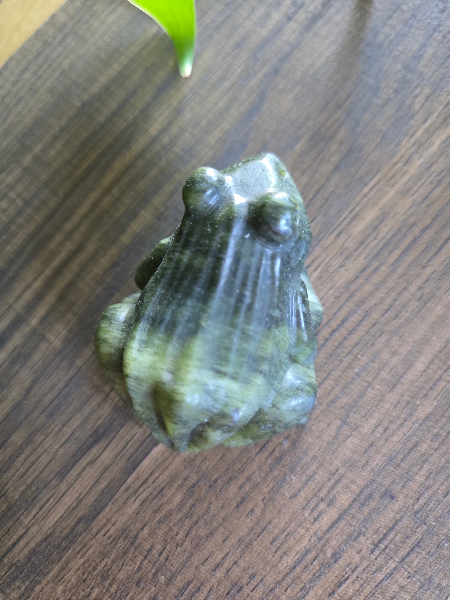 Serpentine Frog Carving