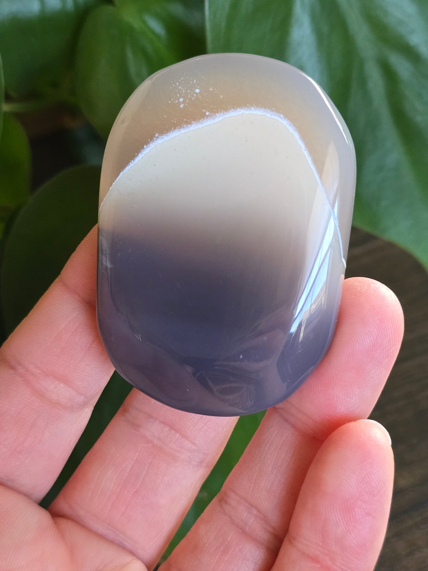 Druzy Agate Palm Stone