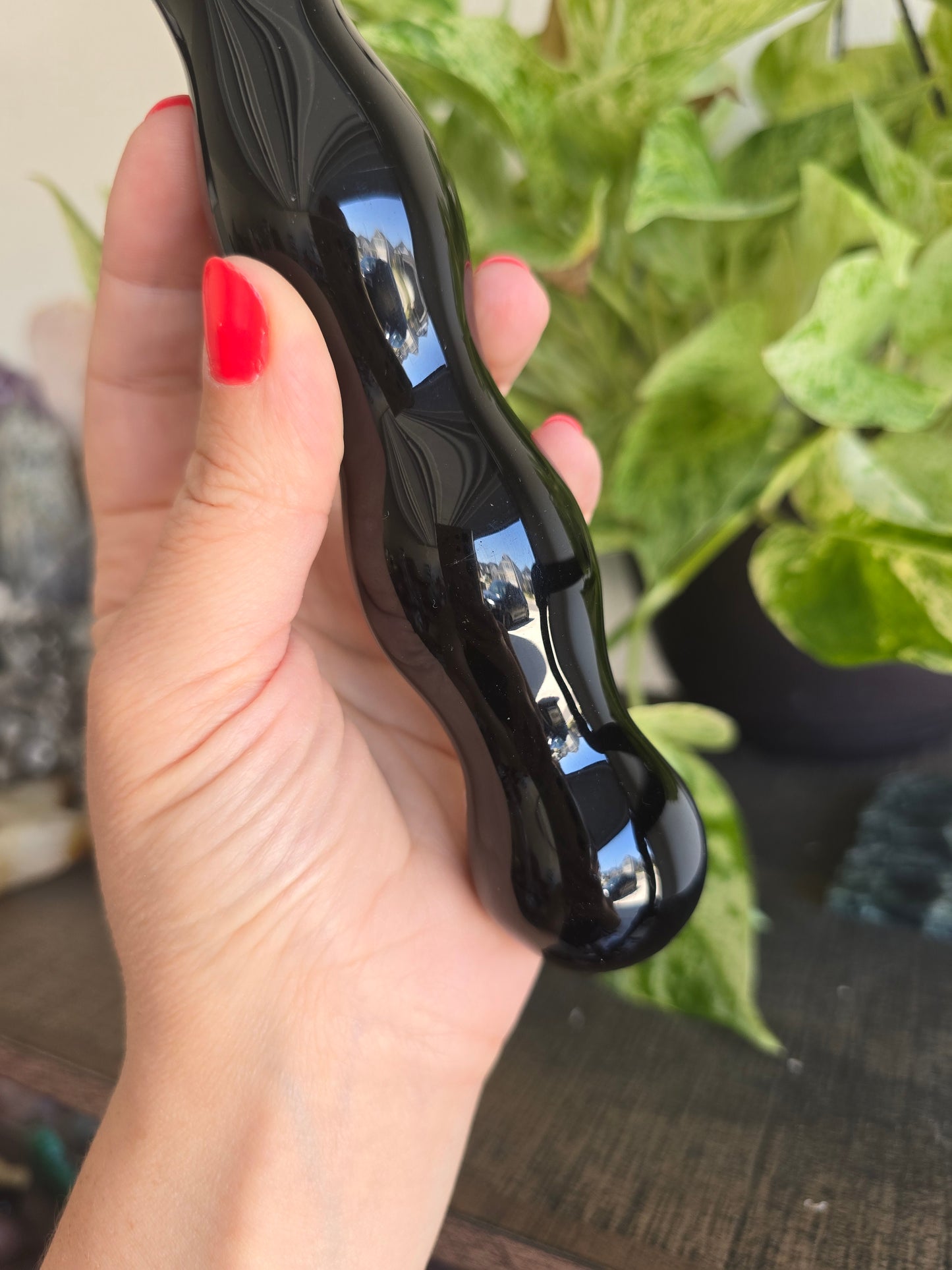 Obsidian Massage Wand