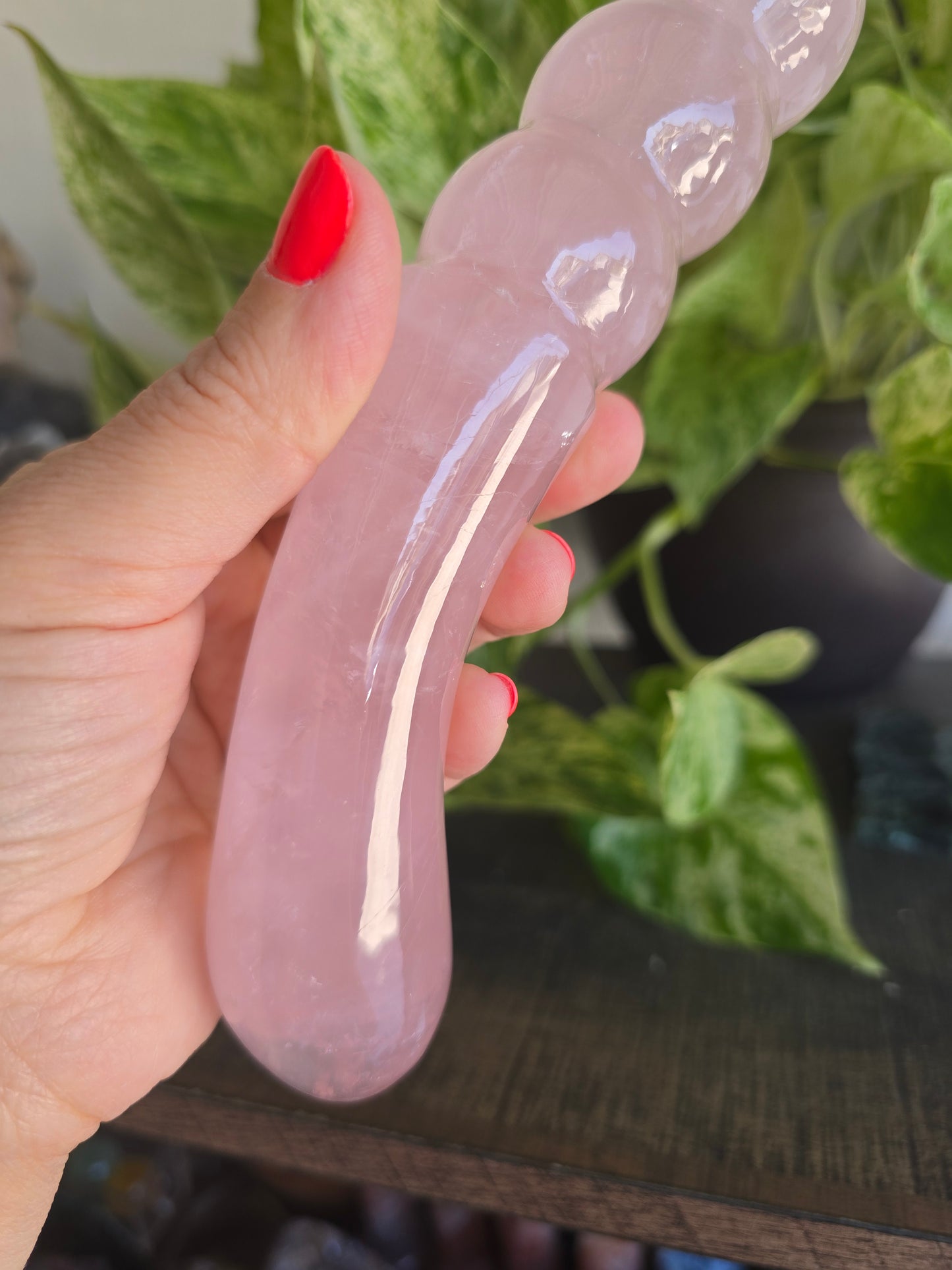 High Quality Rose Quartz Massage Wand