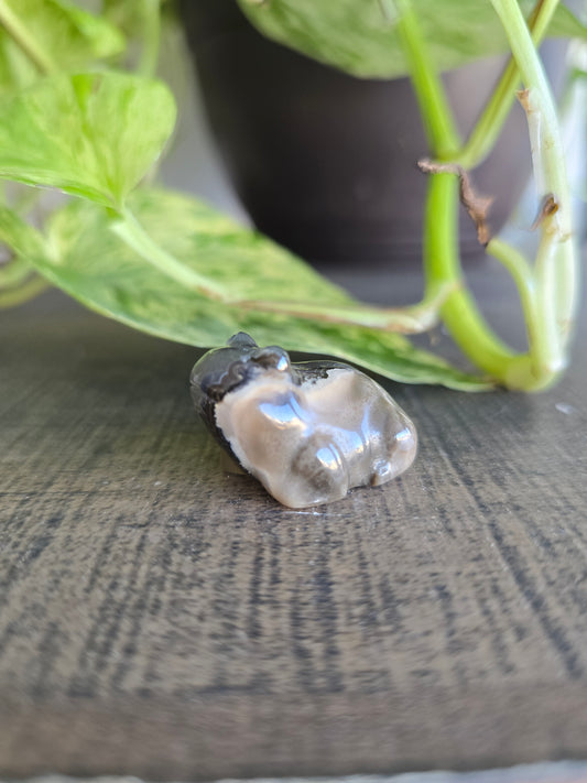 UV Reactive Volcano Agate Frog