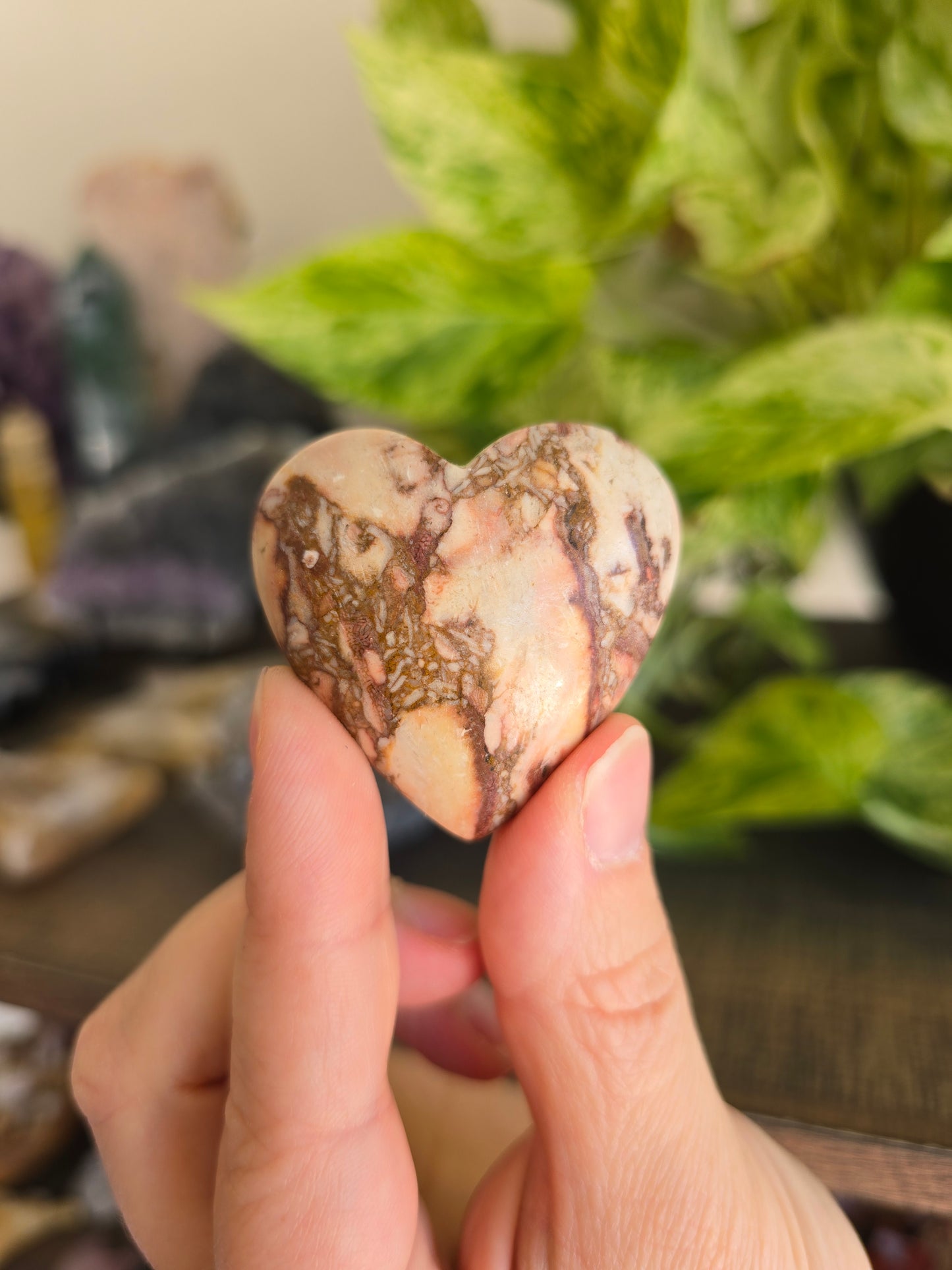 Rose Garden Jasper Heart