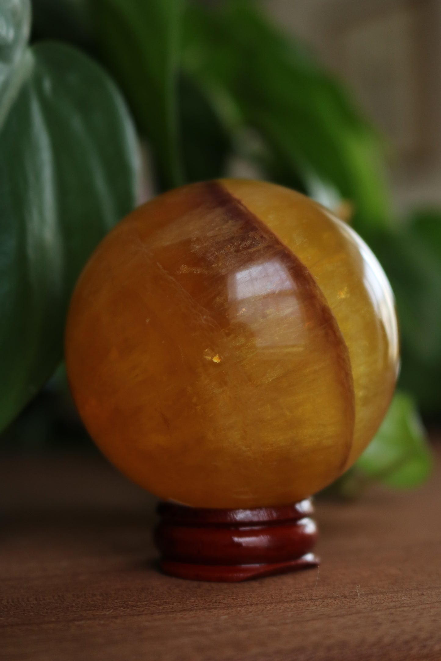 Yellow Fluorite Sphere