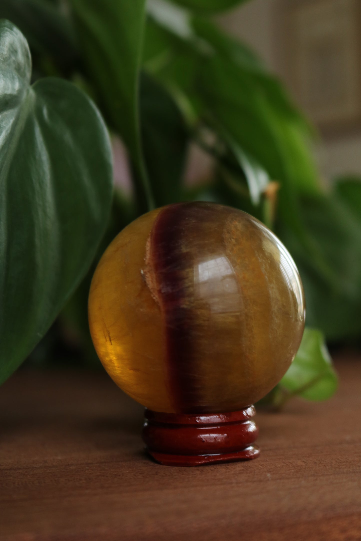 Yellow Fluorite Sphere