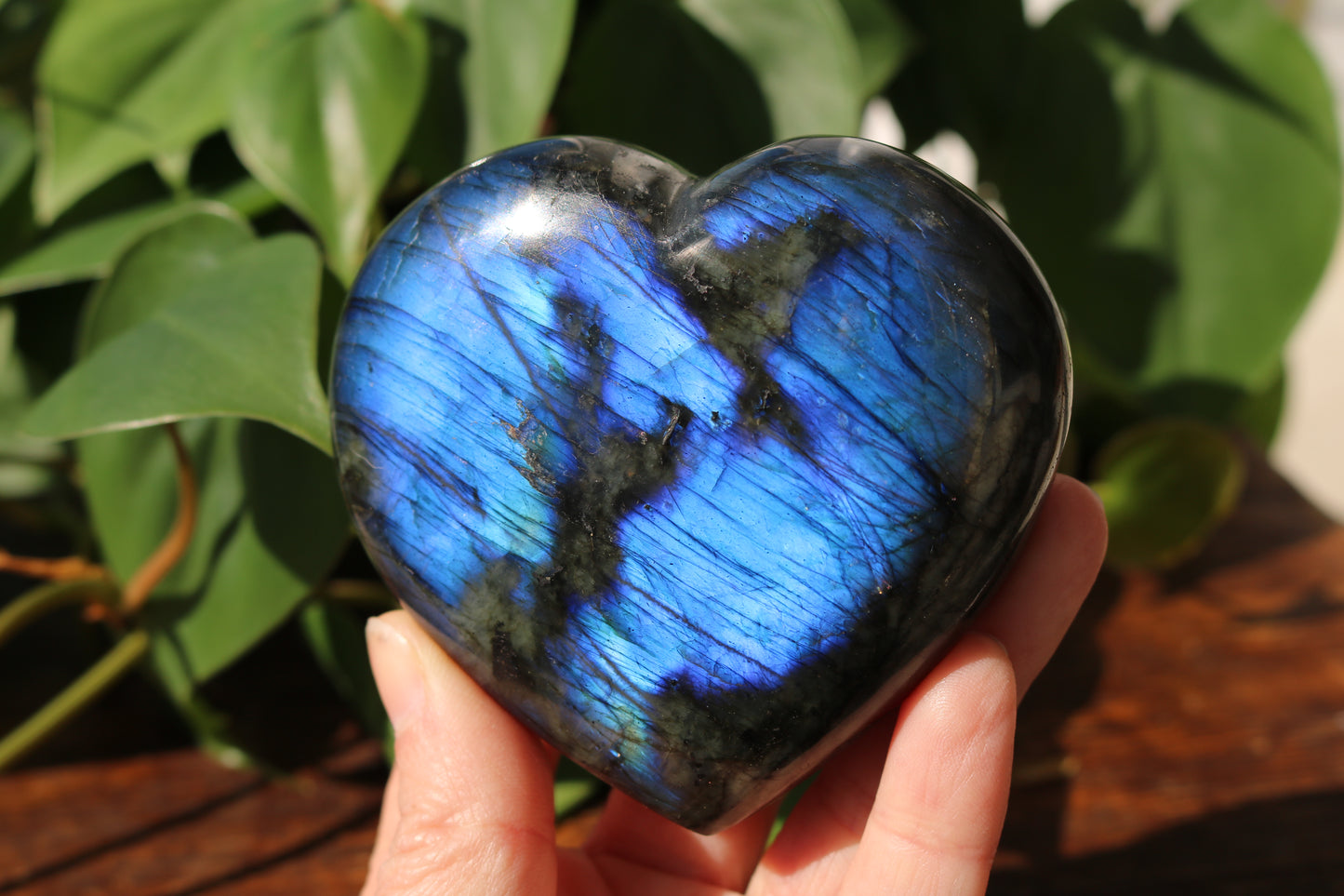 Labradorite Heart
