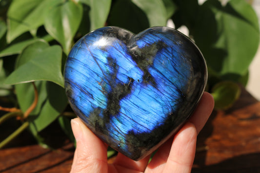 Labradorite Heart