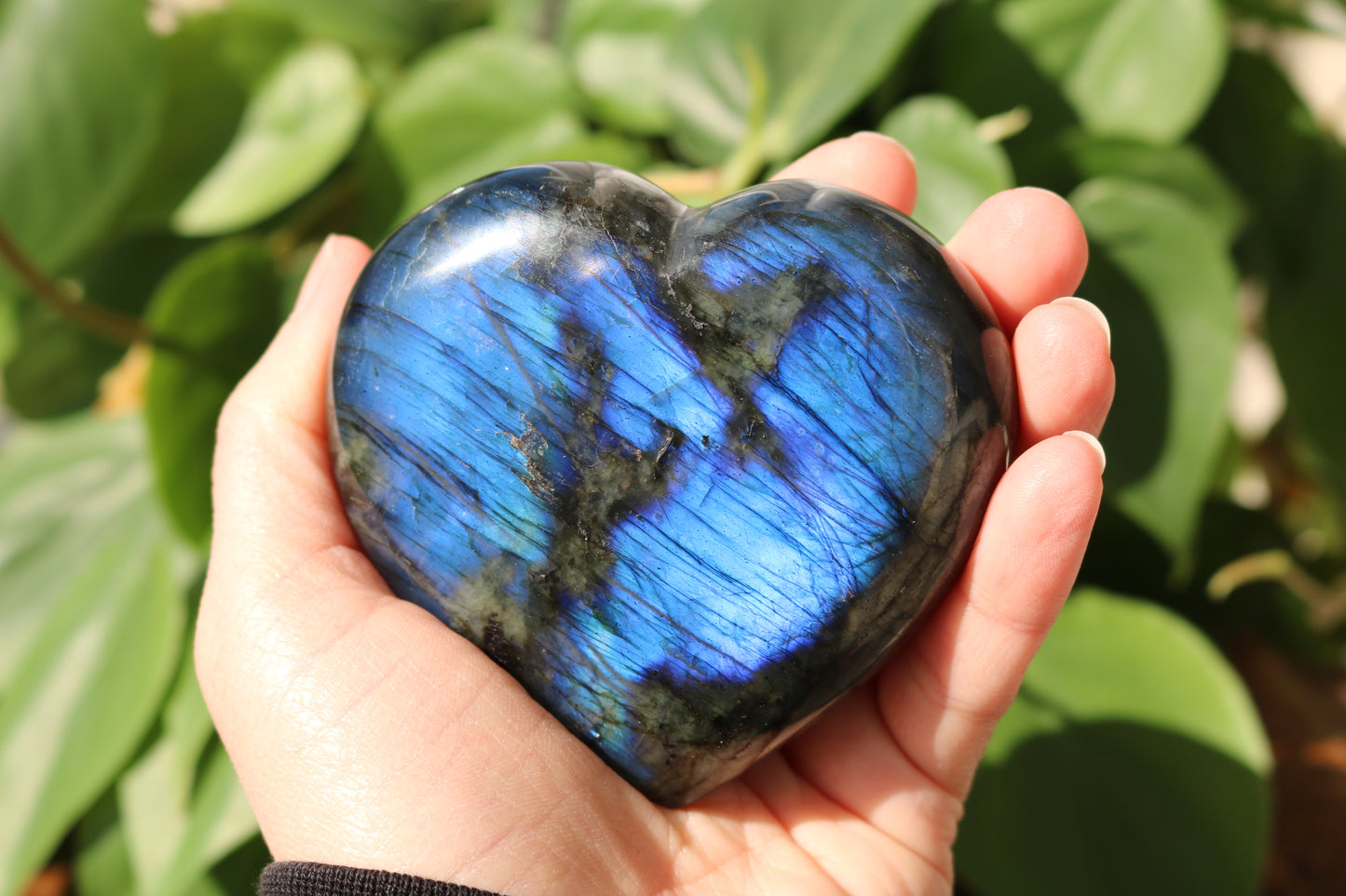 Labradorite Heart