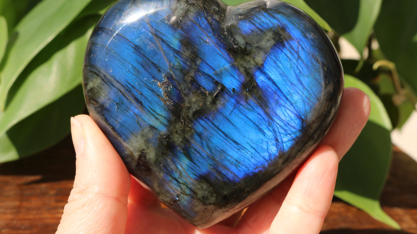 Labradorite Heart