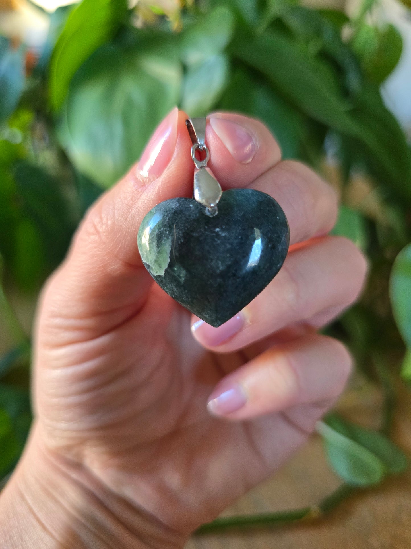 Afghani Jade Heart Pendant