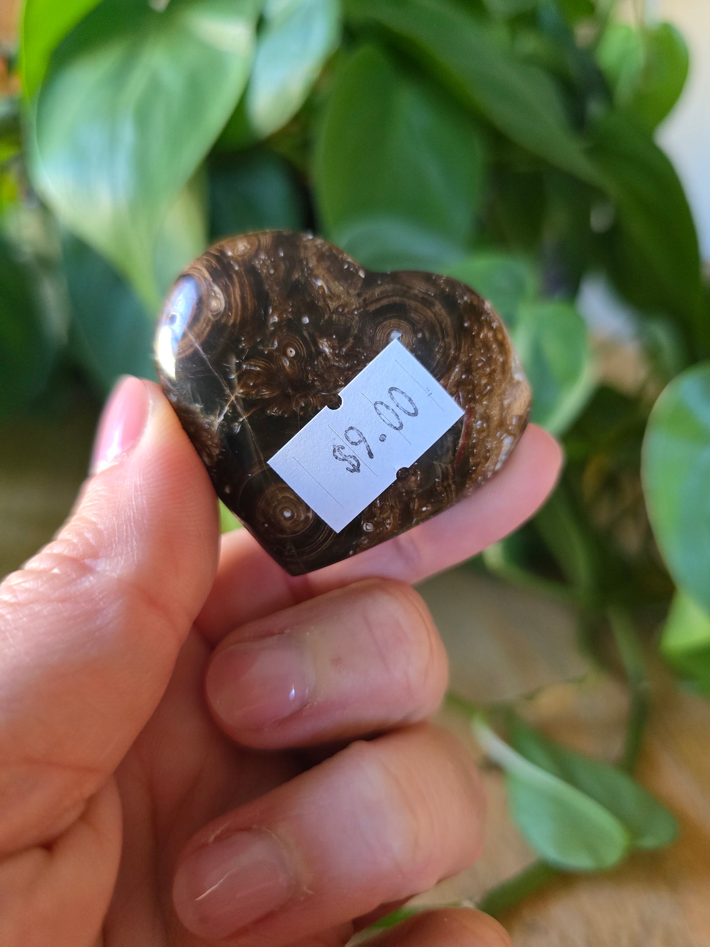 Chocolate Calcite Heart
