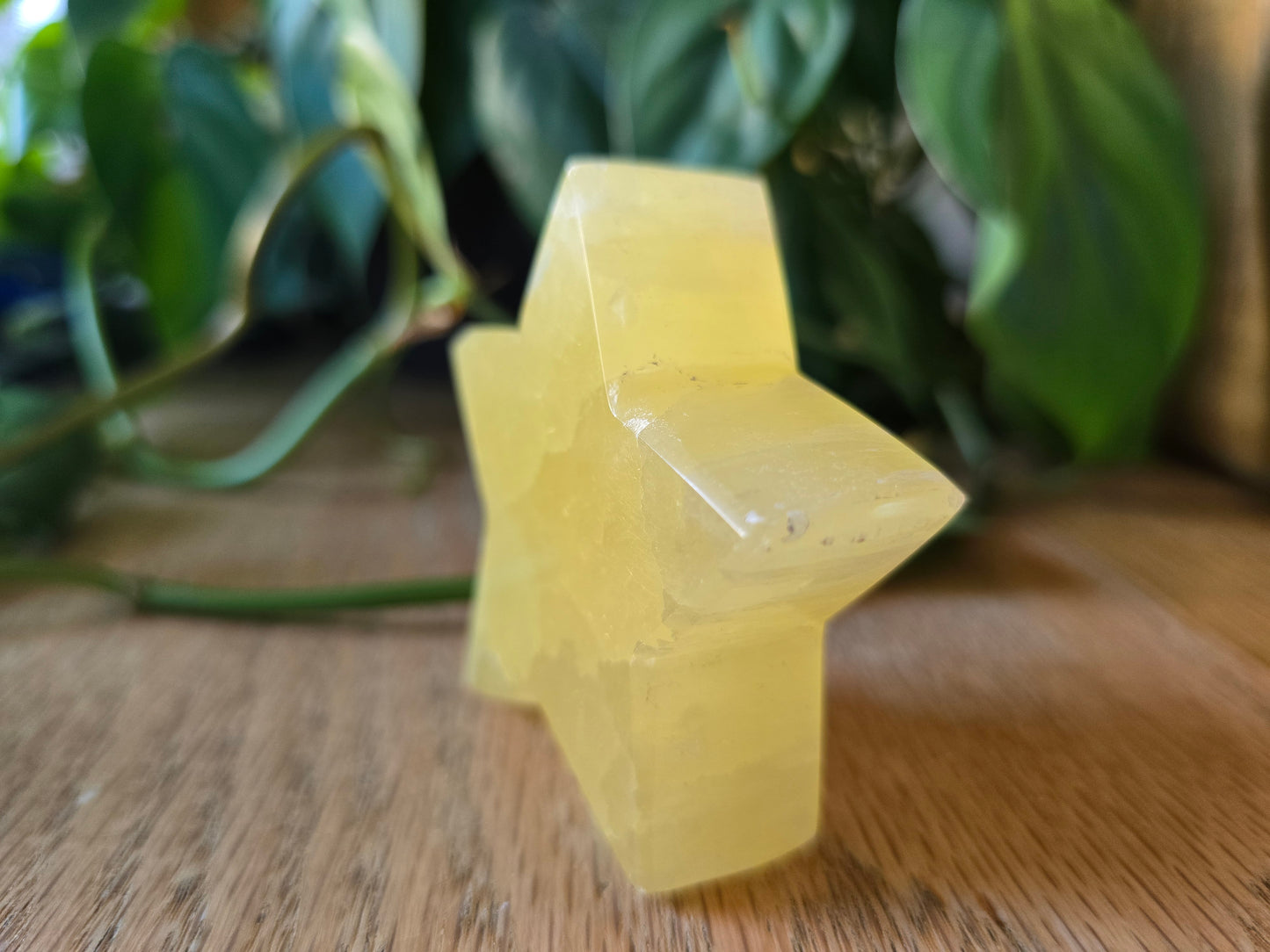 Lemon Calcite Star