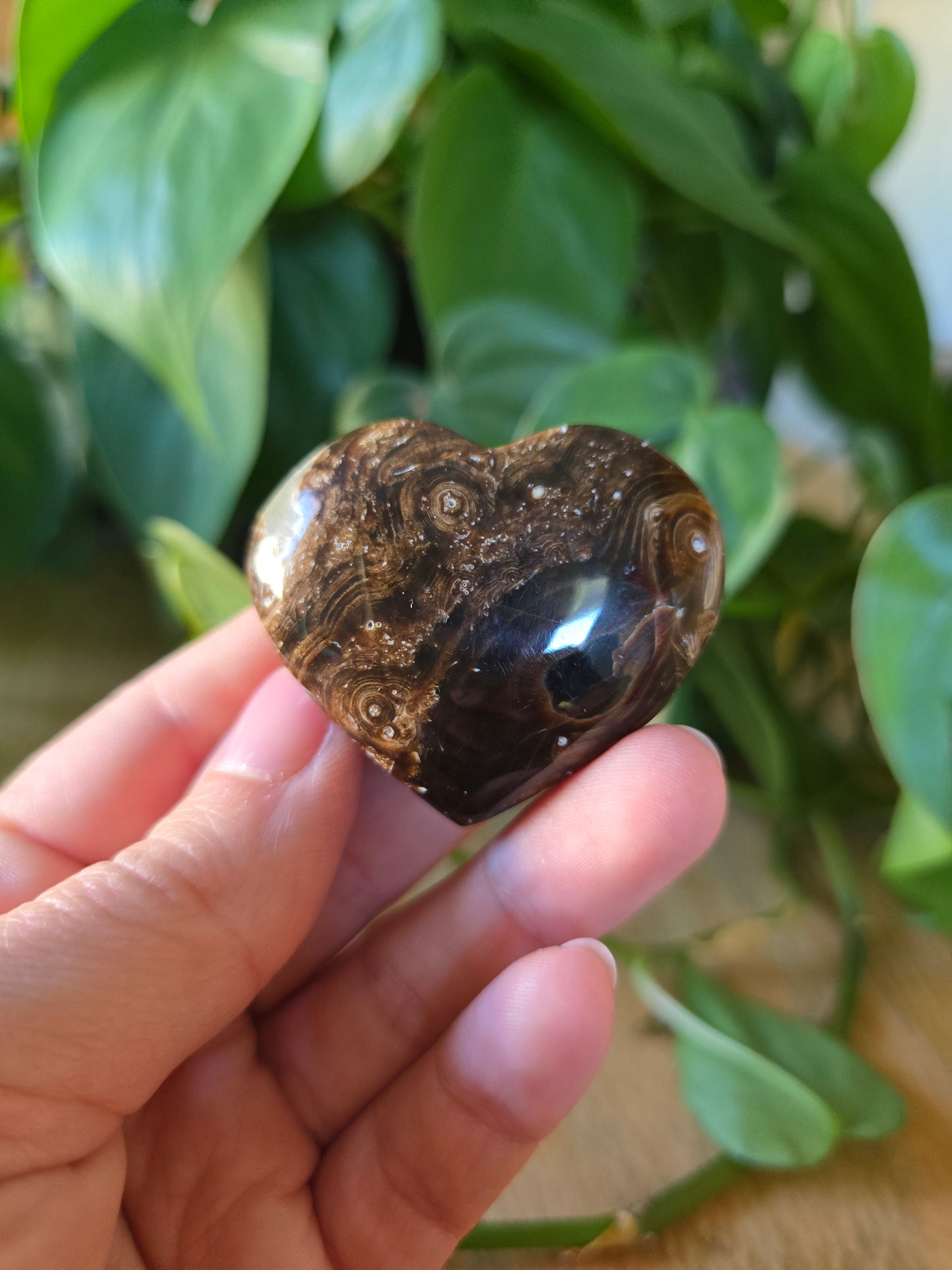 Chocolate Calcite Heart