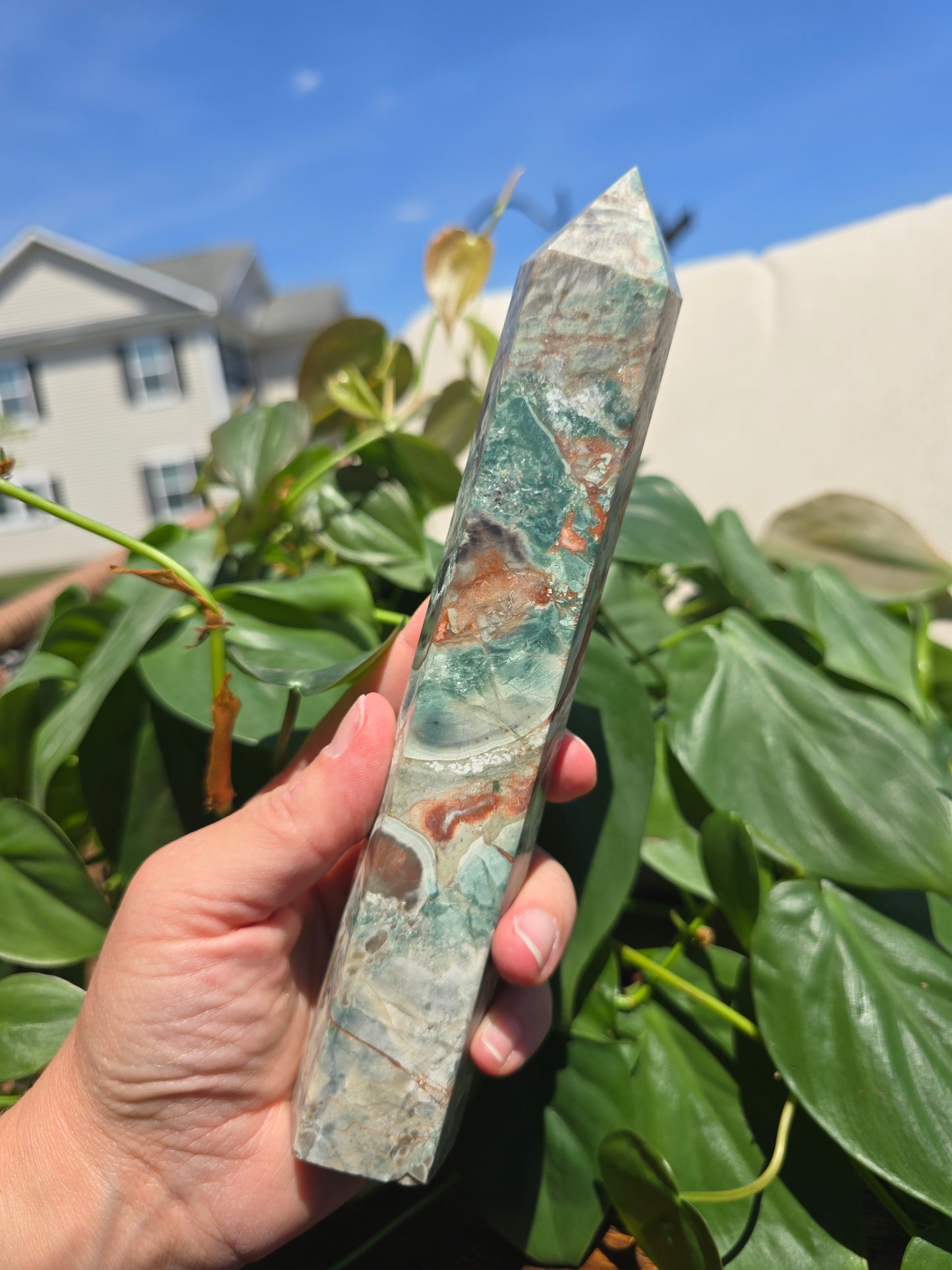 Money Agate Crystal Tower "A"