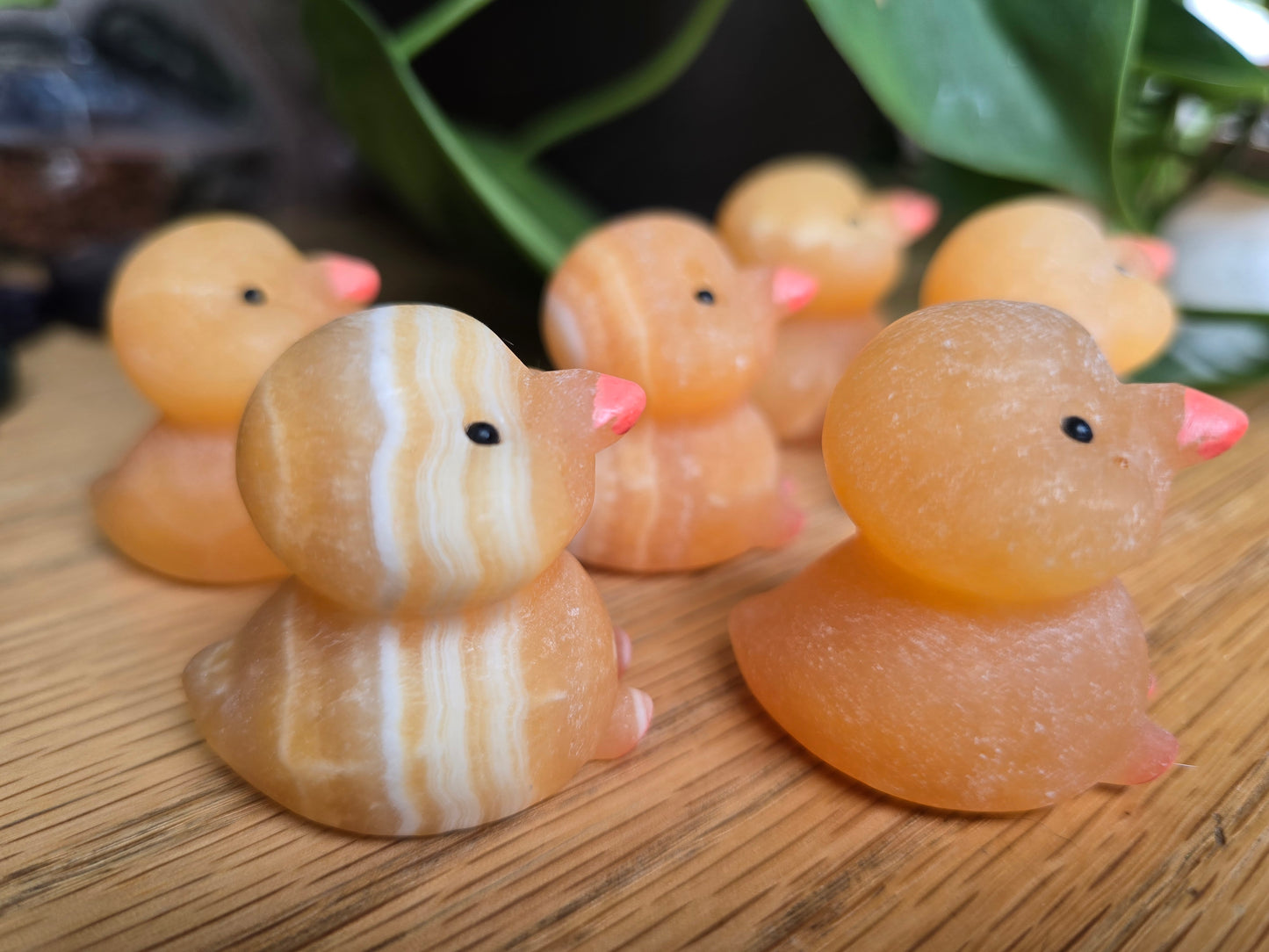 Orange Calcite Duck