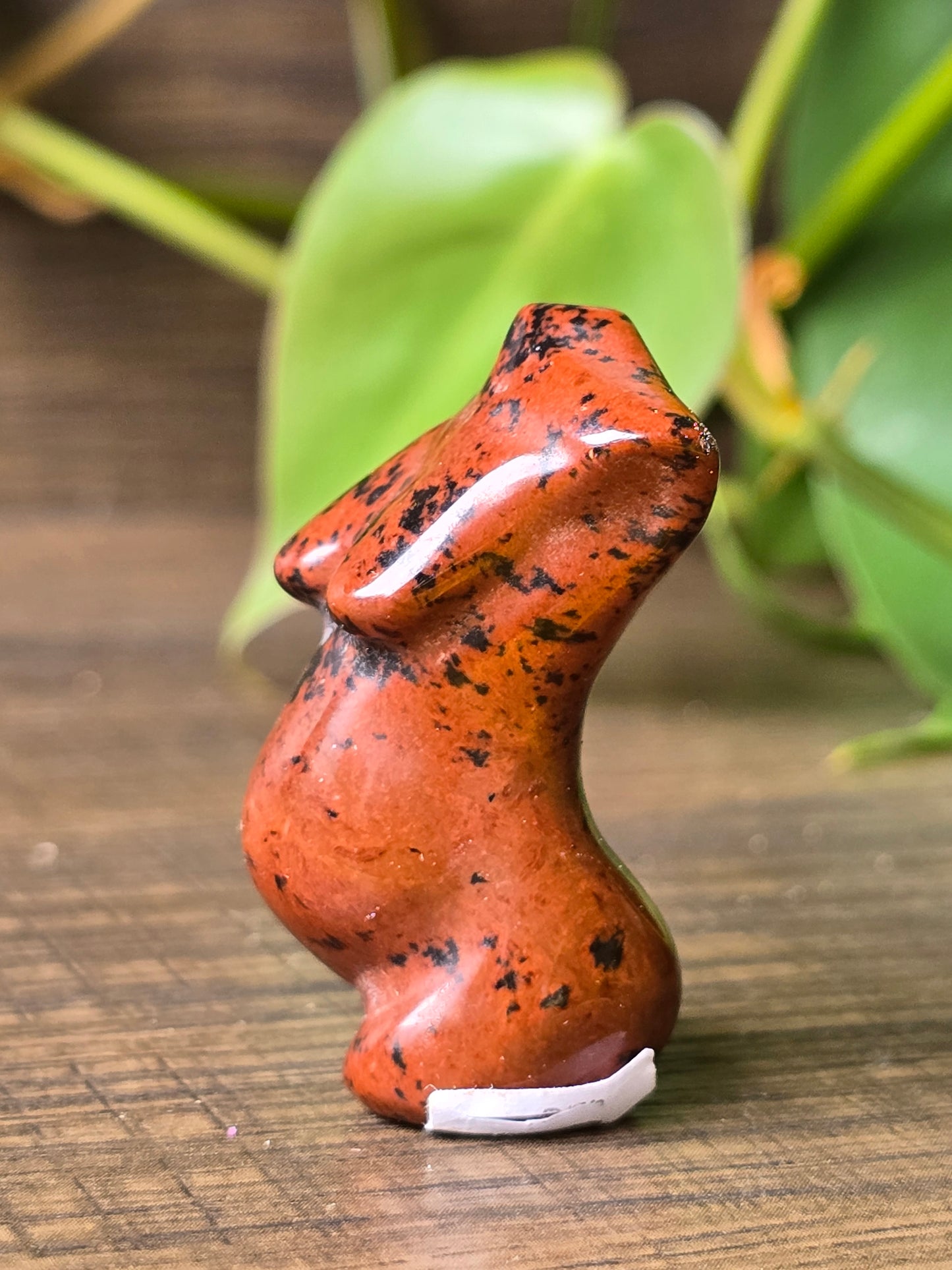 Mahogany Obsidian Pregnant Female Torso