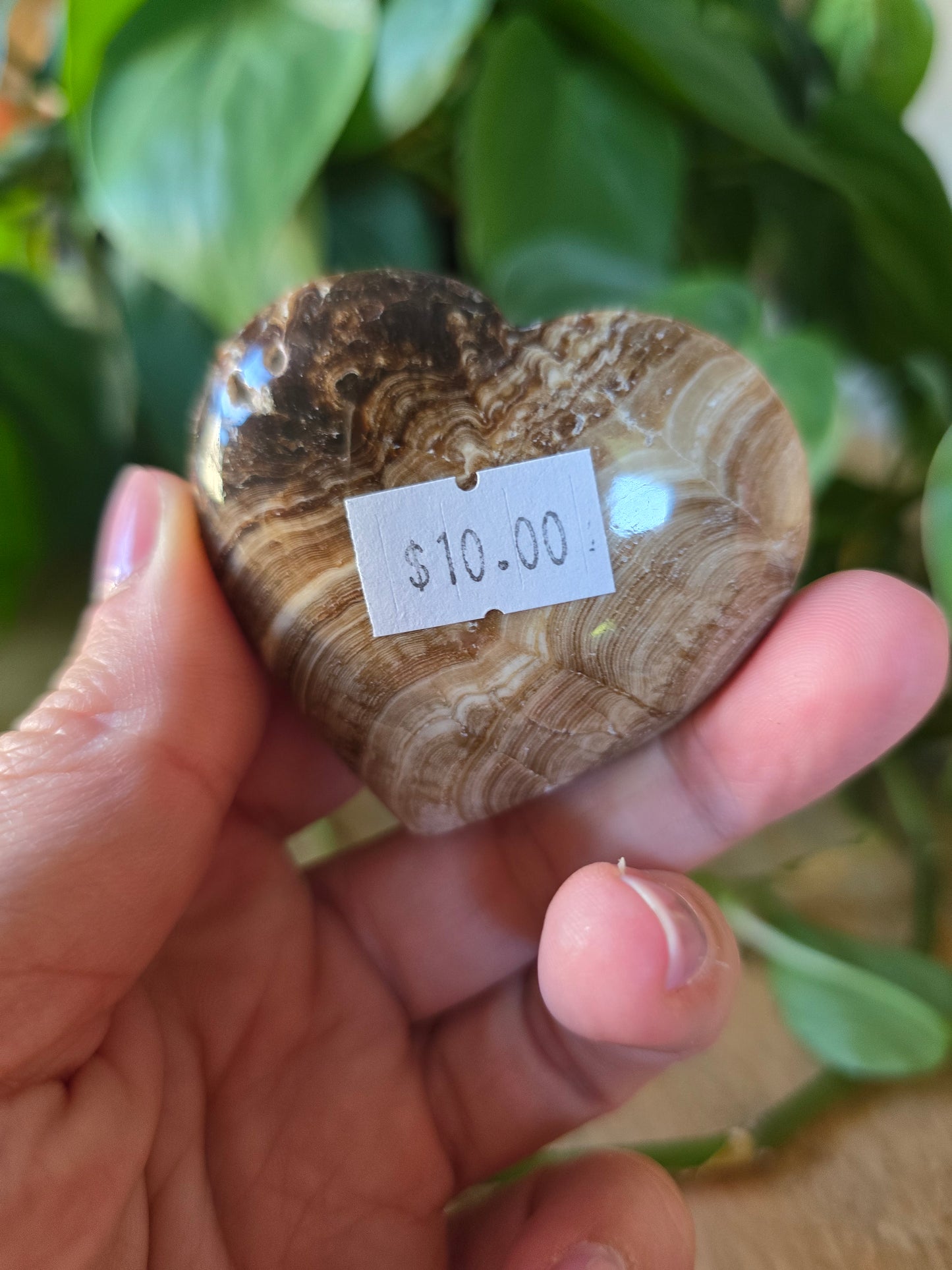 Chocolate Calcite Heart