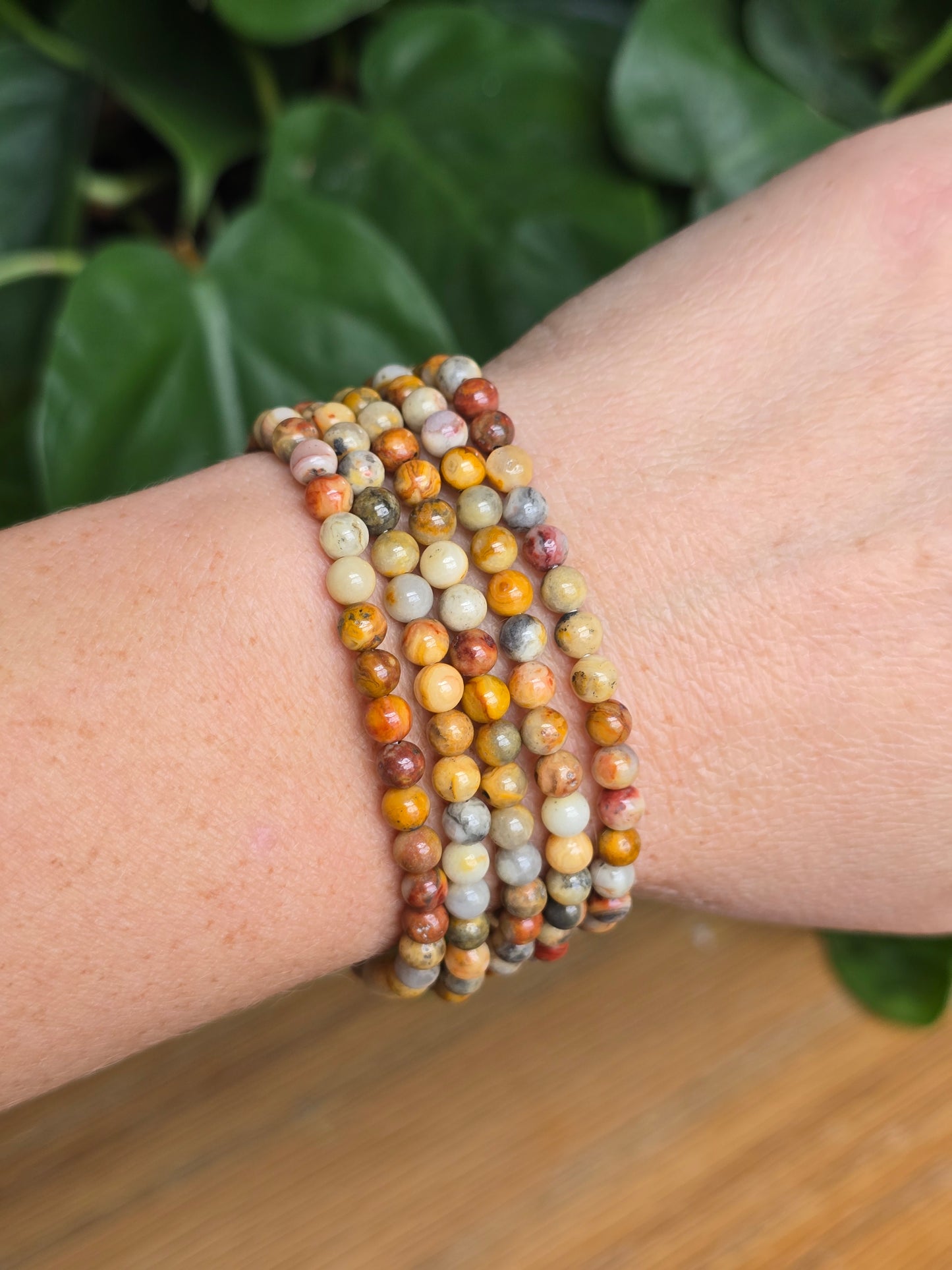 Crazy Lace Agate Stretch Bracelet