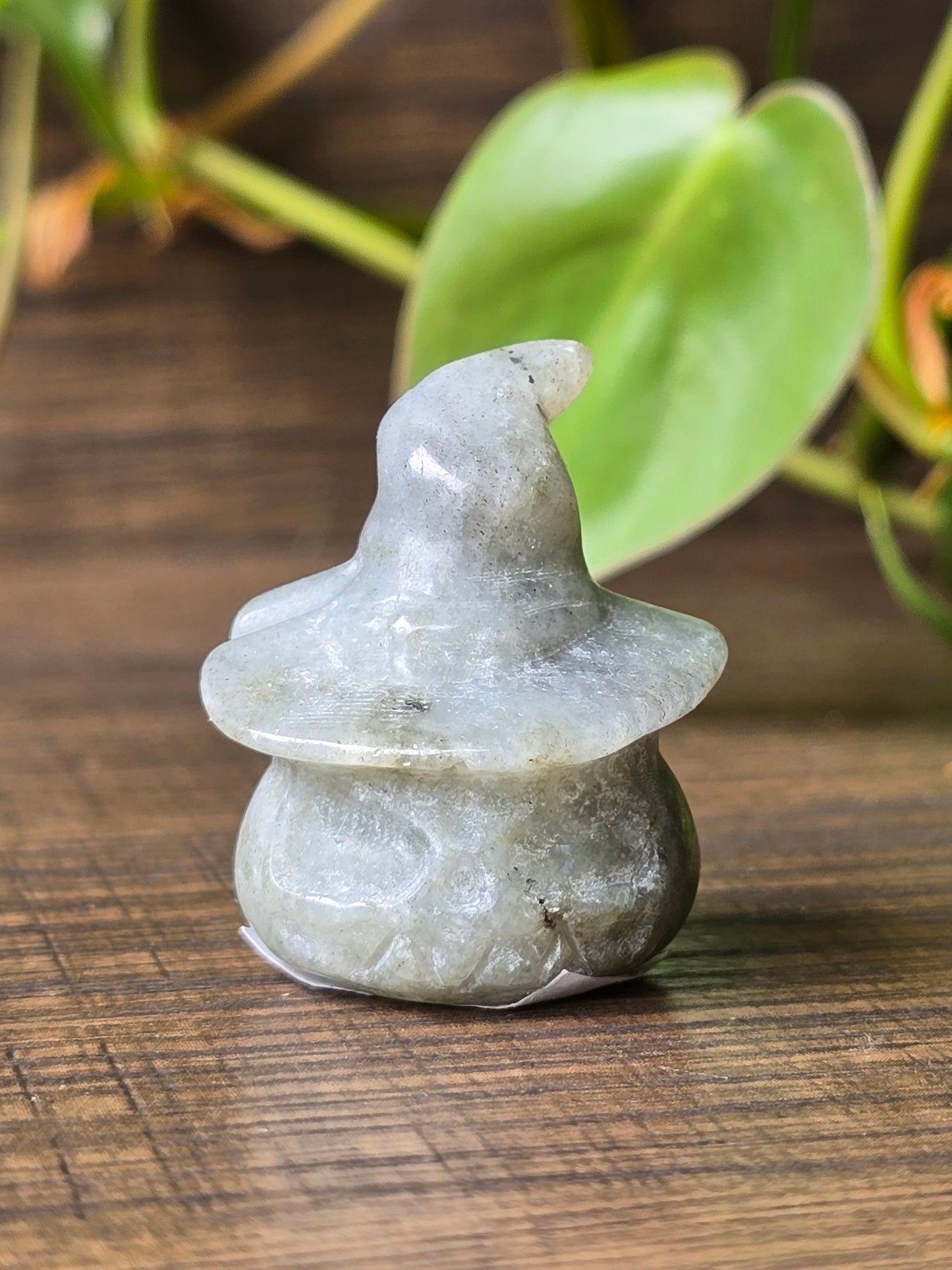 Labradorite Pumpkin Witch