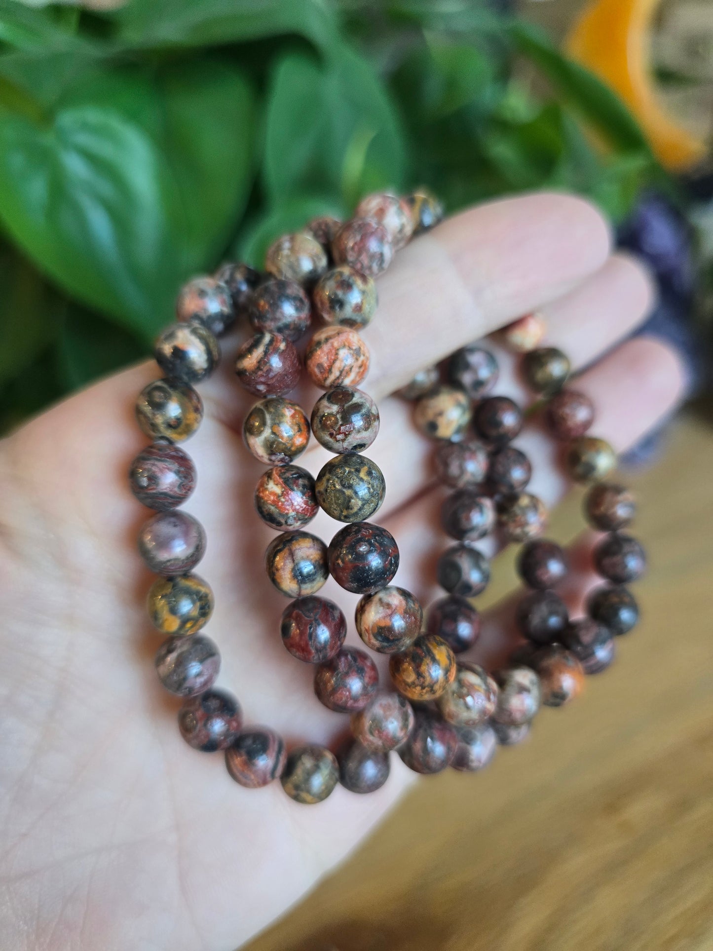 Leopard Skin Jasper Stretch Bracelet