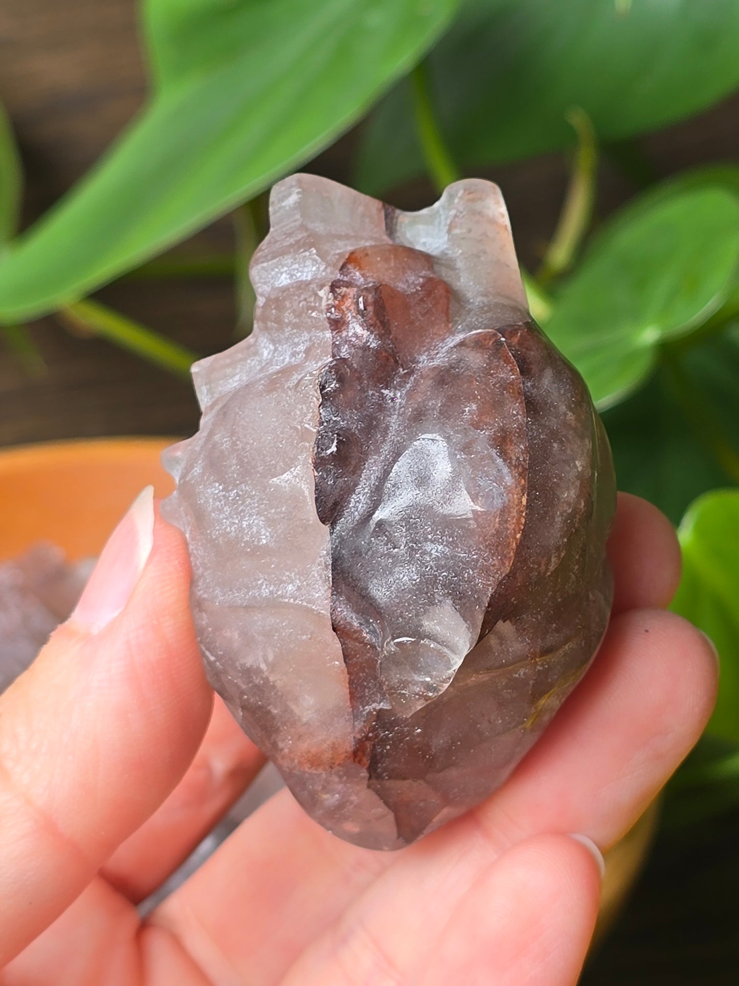 Fire Quartz Anatomical Heart