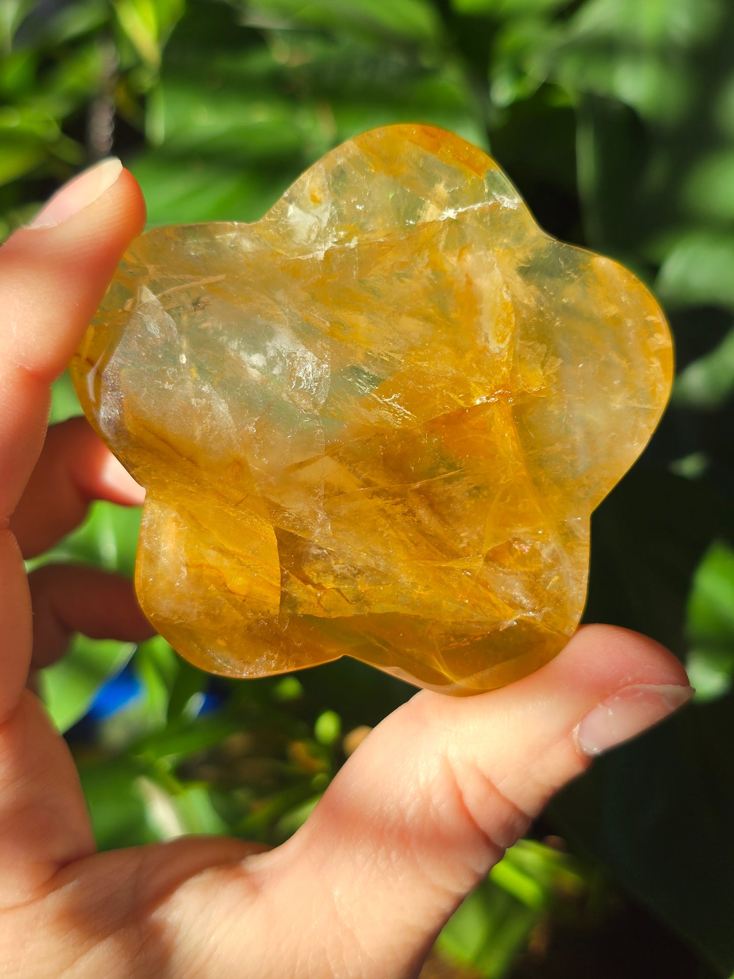 Golden Healer Flower Carving "E"