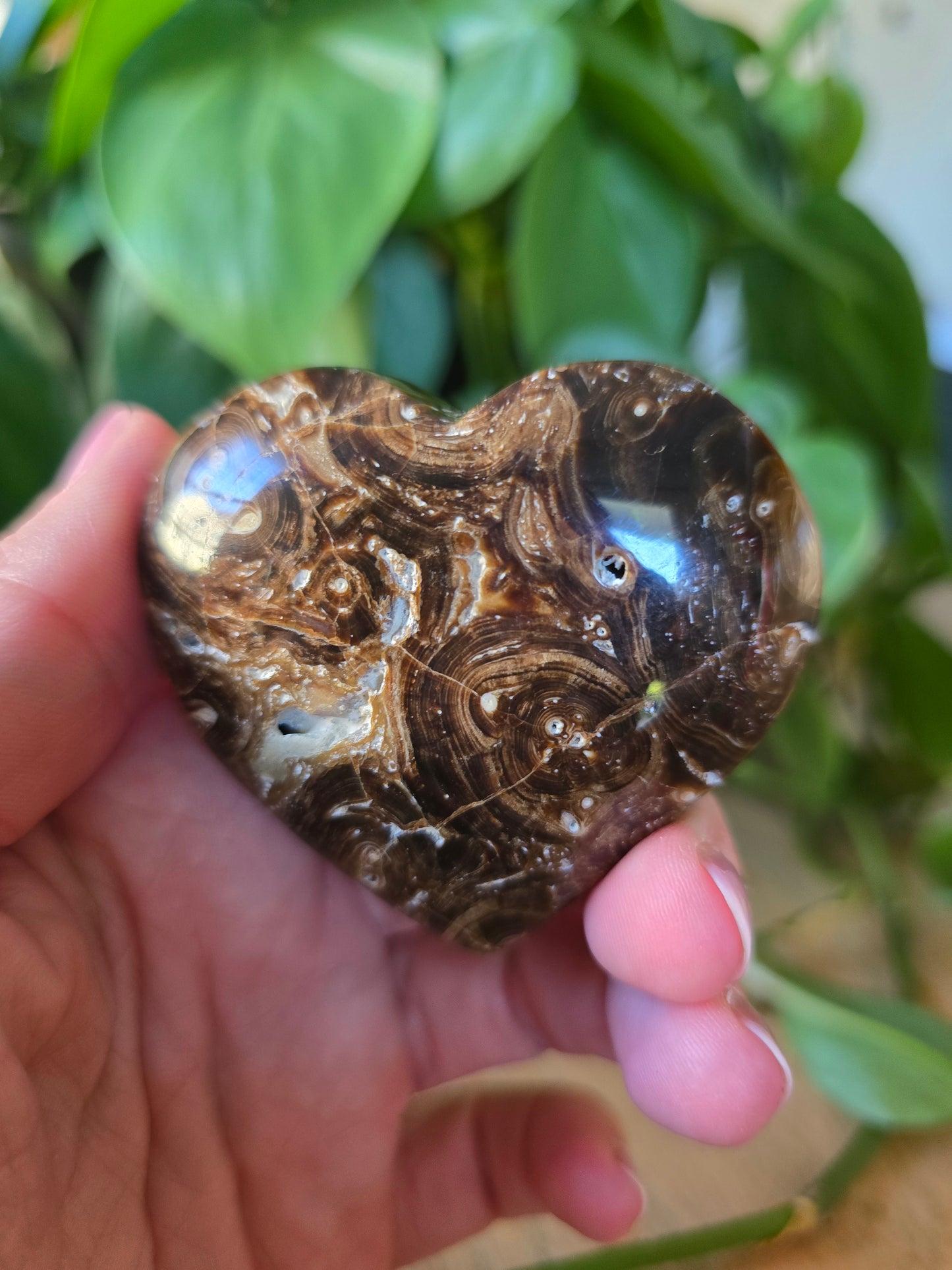 Chocolate Calcite Heart