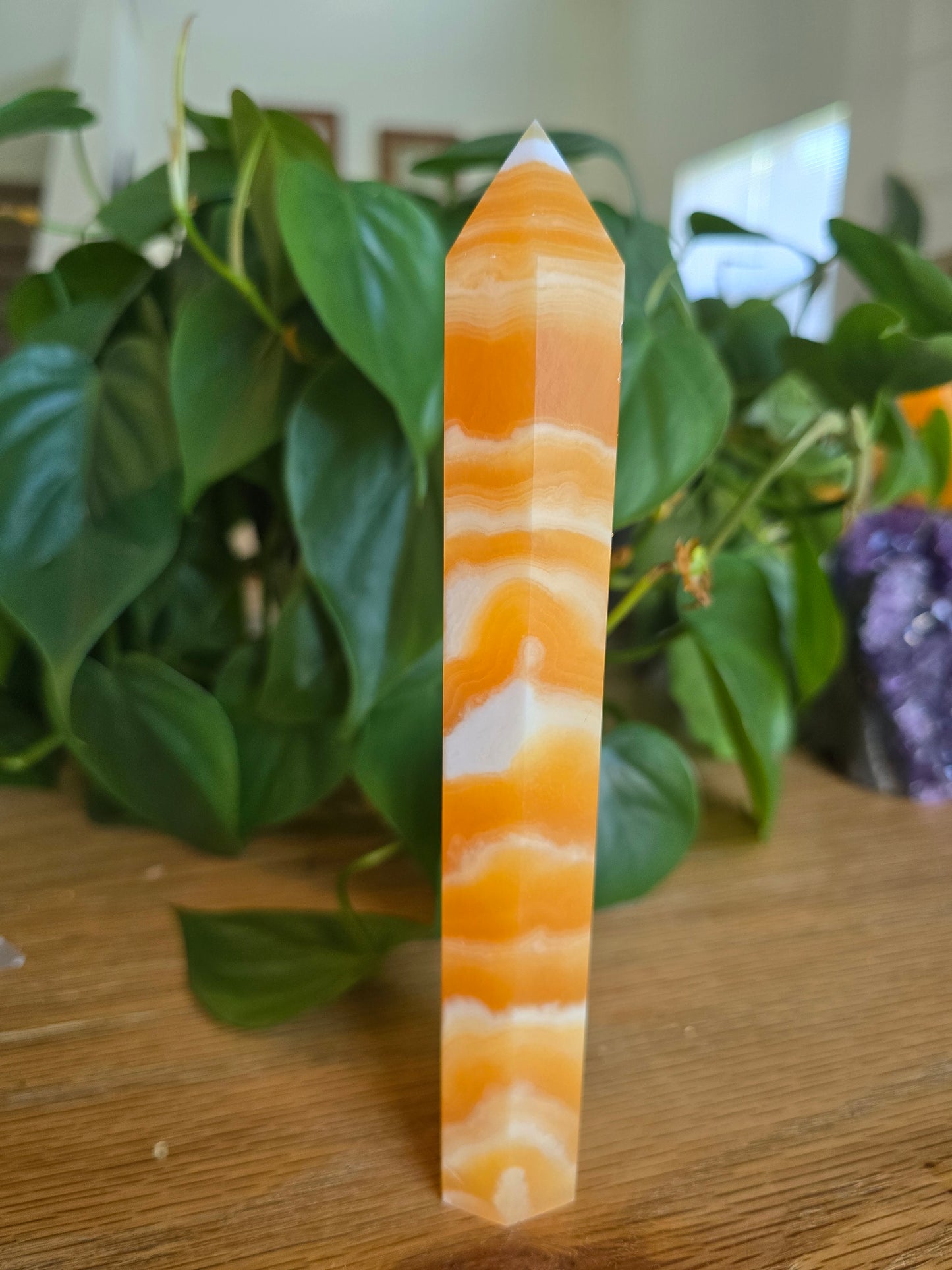 Orange Calcite Tower