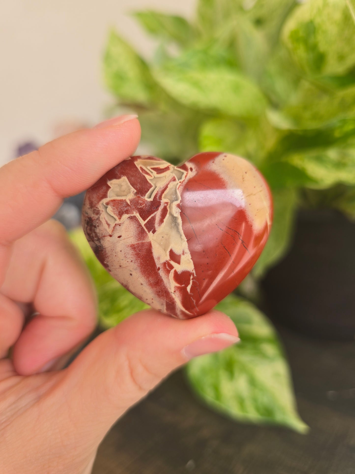 Red Jasper Heart