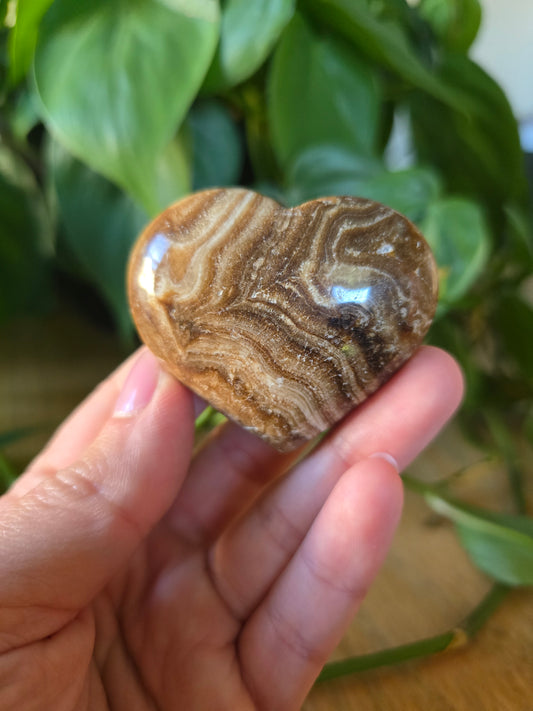 Chocolate Calcite Heart
