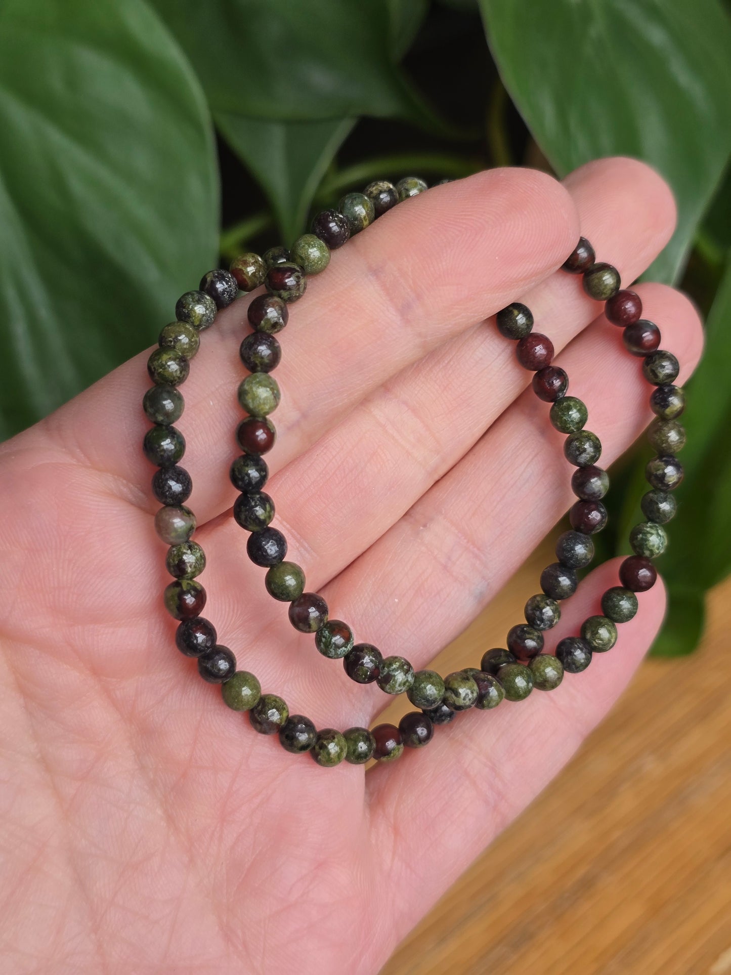 Dragon's Blood Jasper Stretch Bracelet