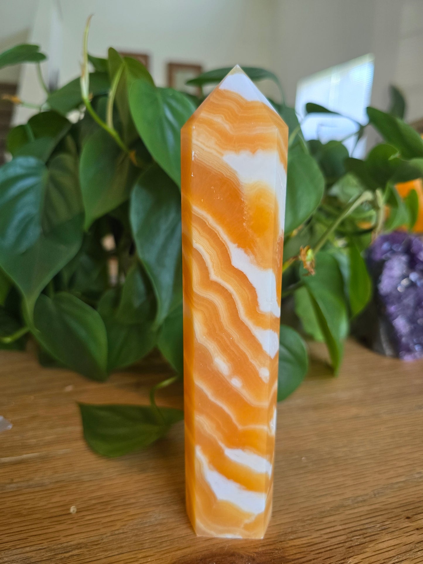 Orange Calcite Tower