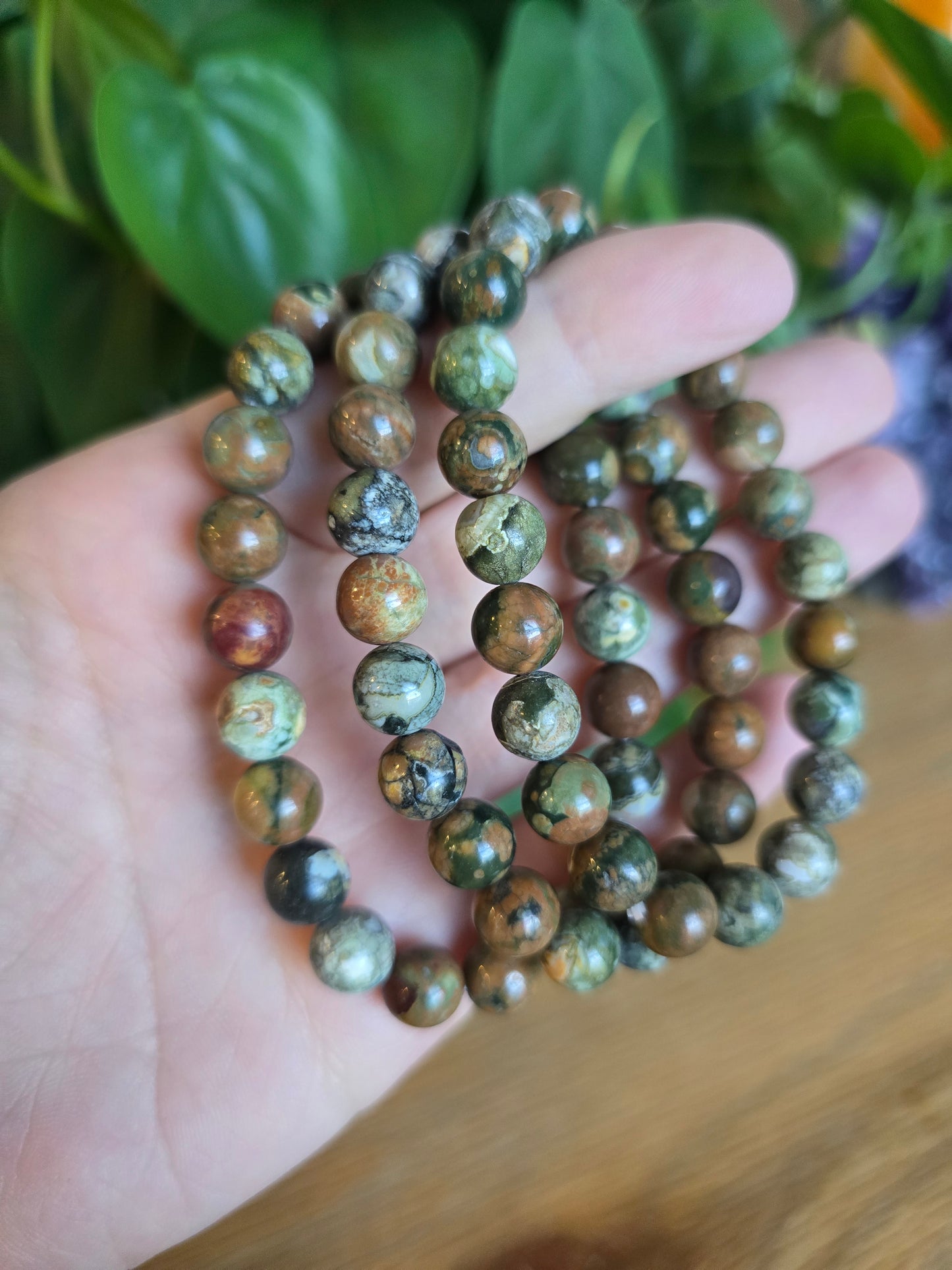 Rainforest Jasper Stretch Bracelet