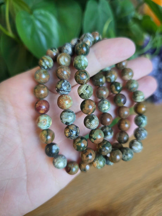 Rainforest Jasper Stretch Bracelet
