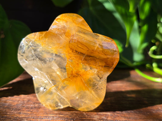 Golden Healer Flower Carving "E"
