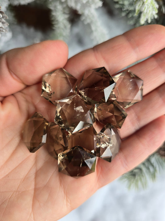Faceted Smoky Quartz