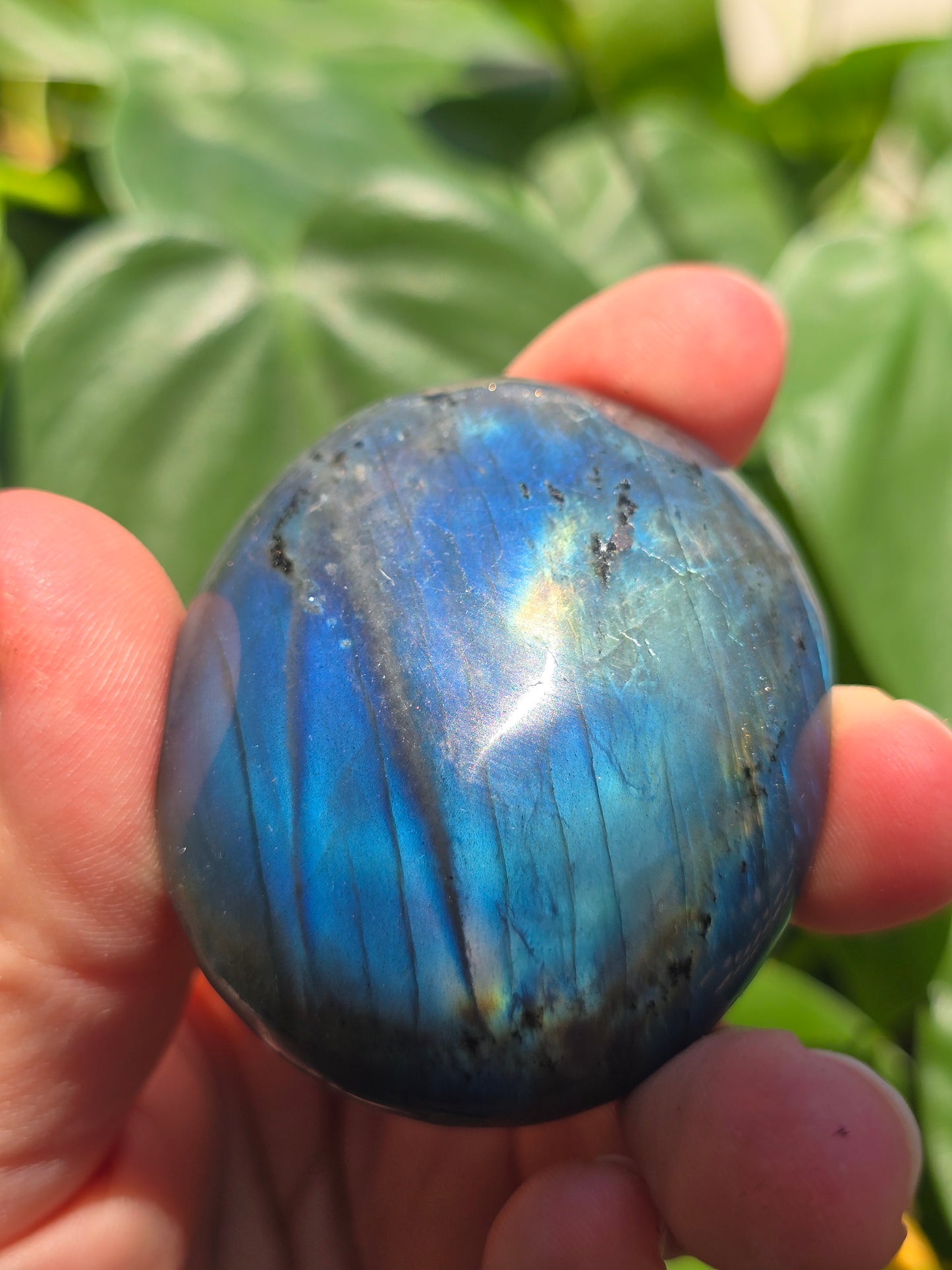 Labradorite Palm Stone "G"