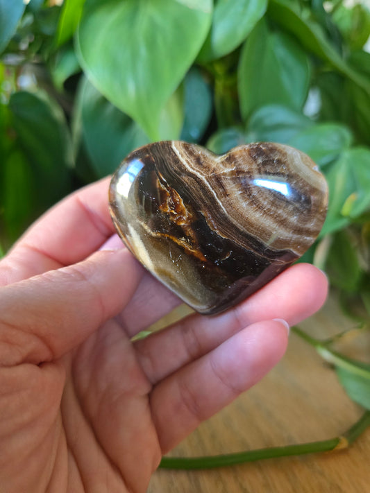 Chocolate Calcite Heart