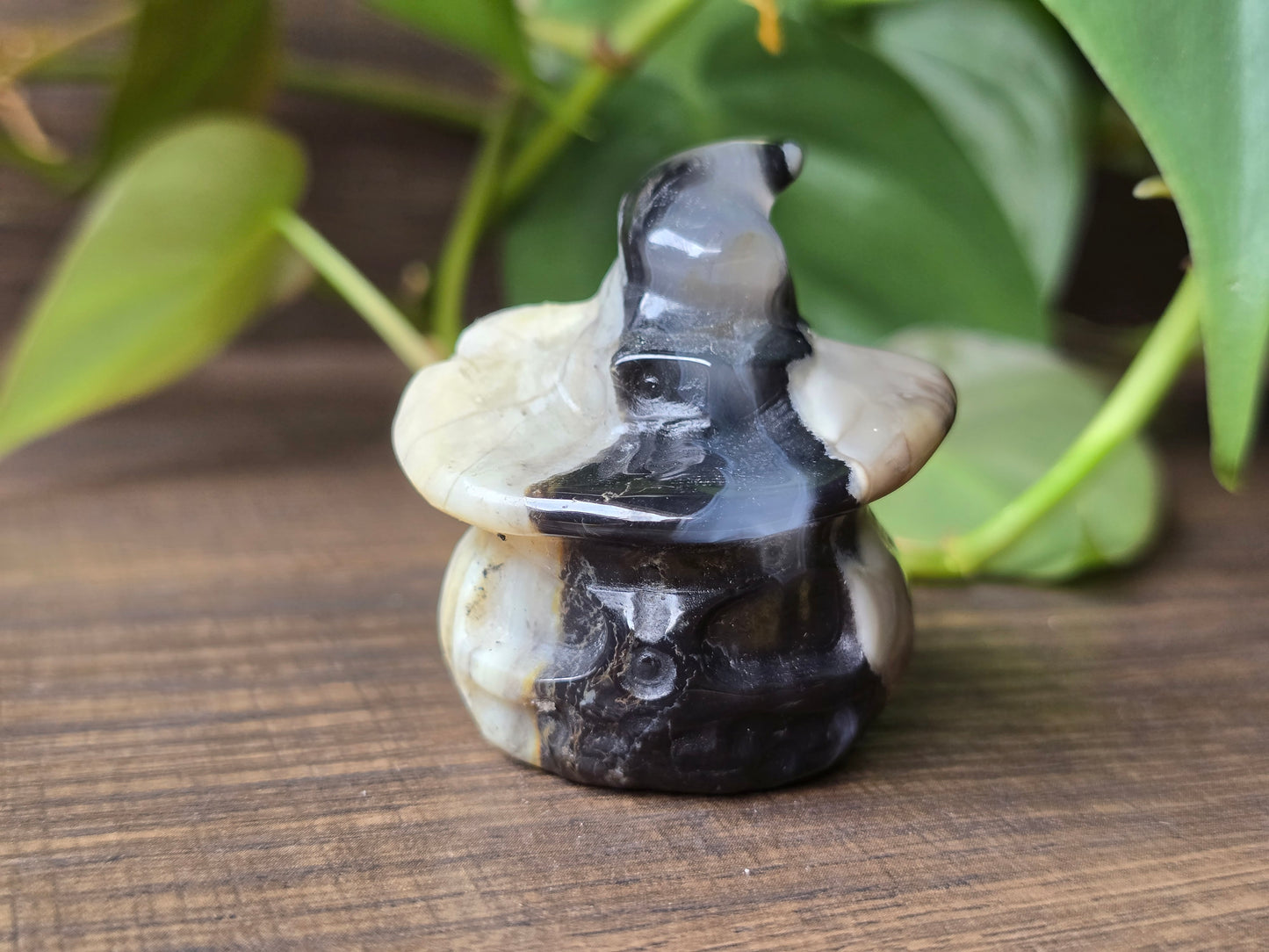 Volcano Agate Pumpkin Witch