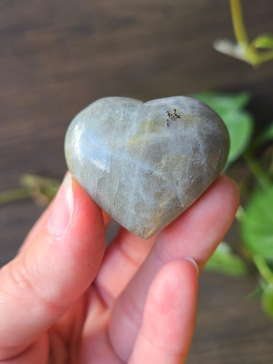 Labradorite Heart