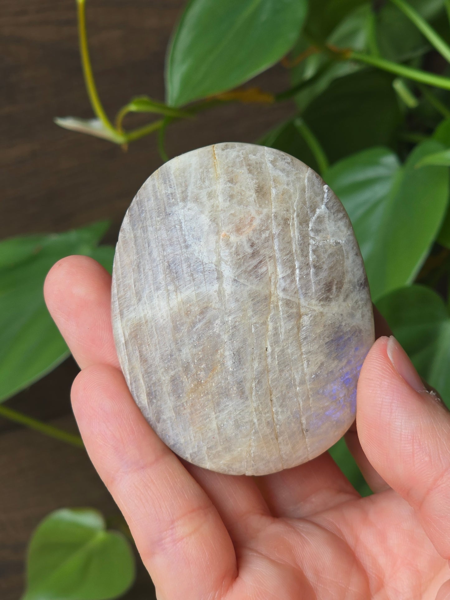 Moonstone Palm Stone