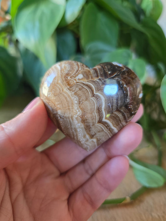 Chocolate Calcite Heart