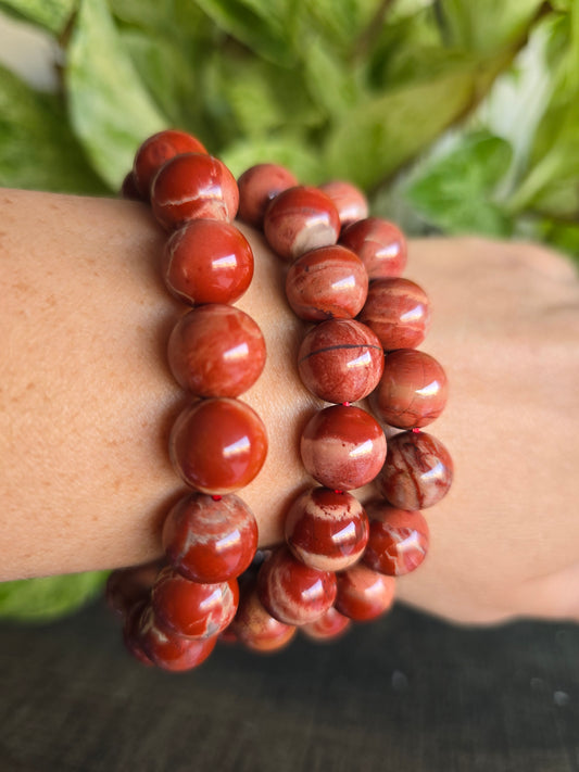 Red Jasper Stretch Bracelet