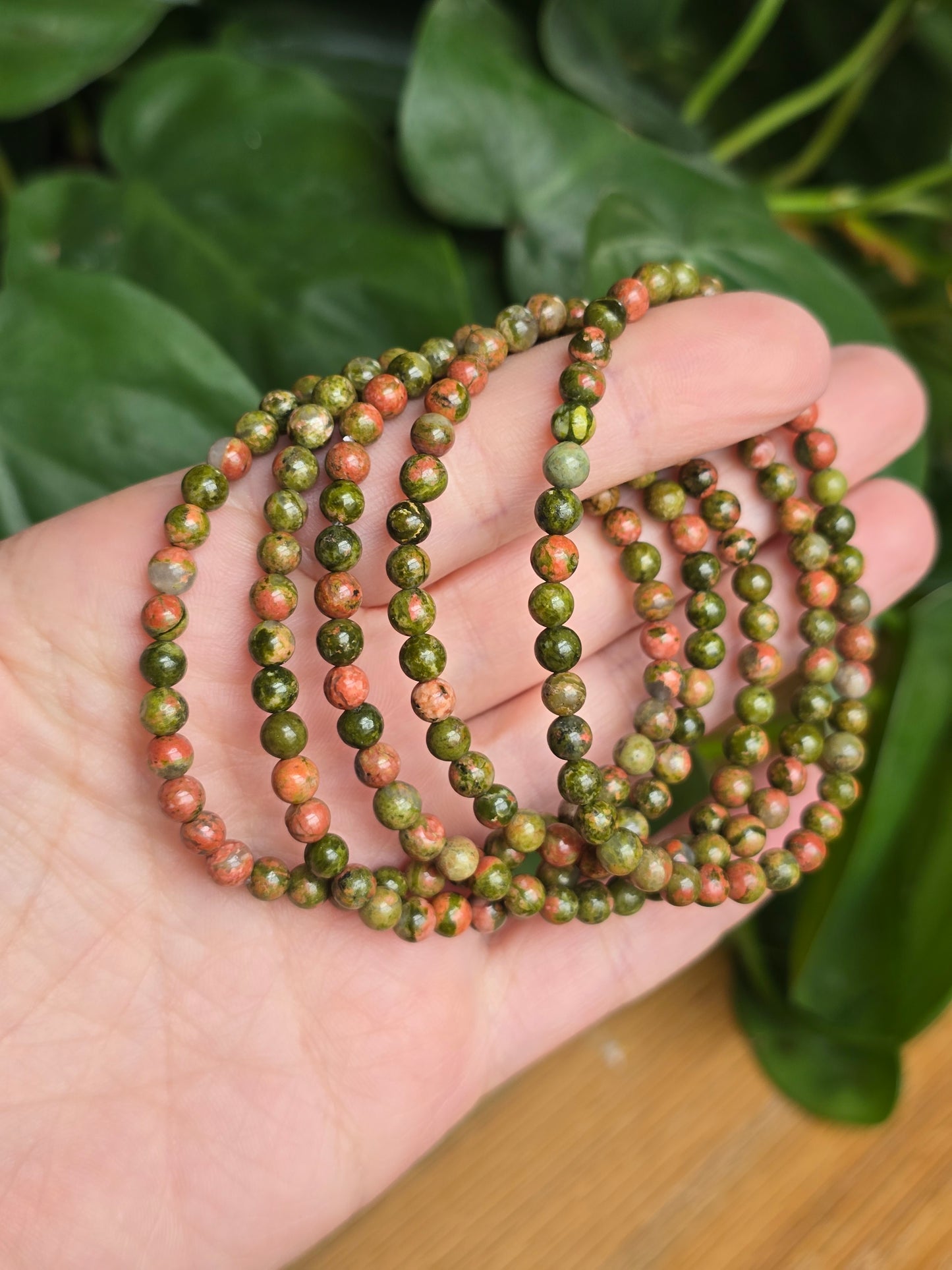 Unakite Stretch Bracelet