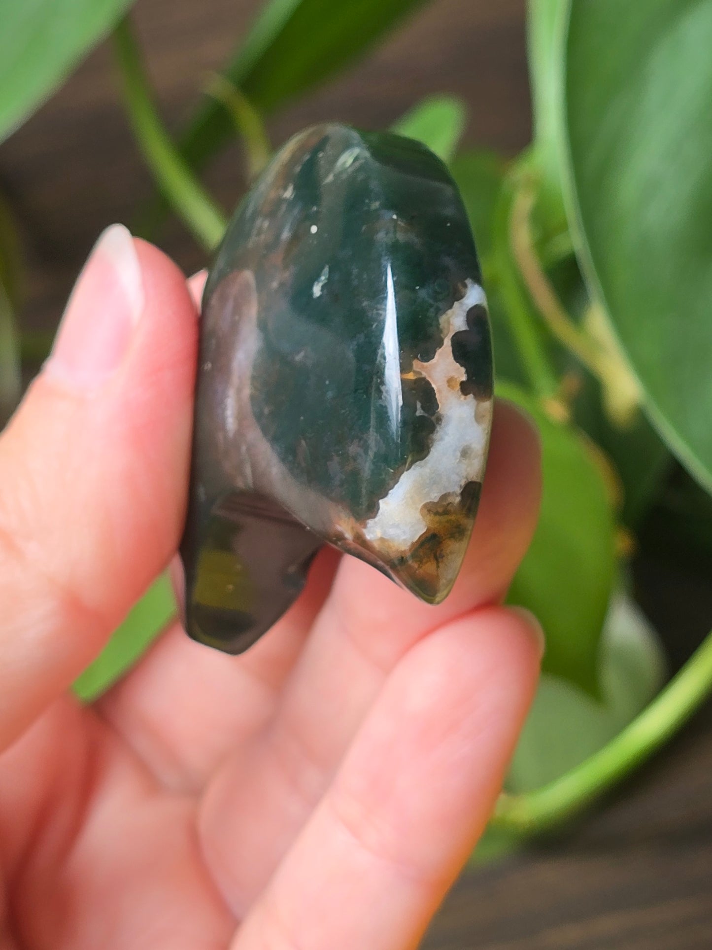 Moss Agate Moon