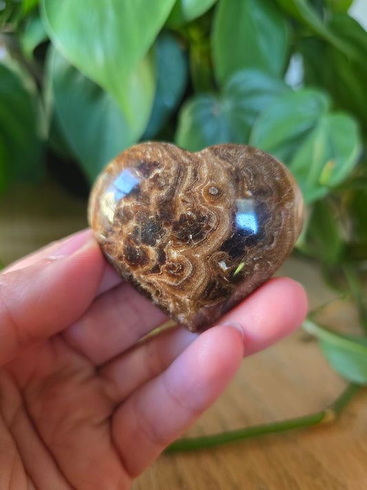 Chocolate Calcite Heart