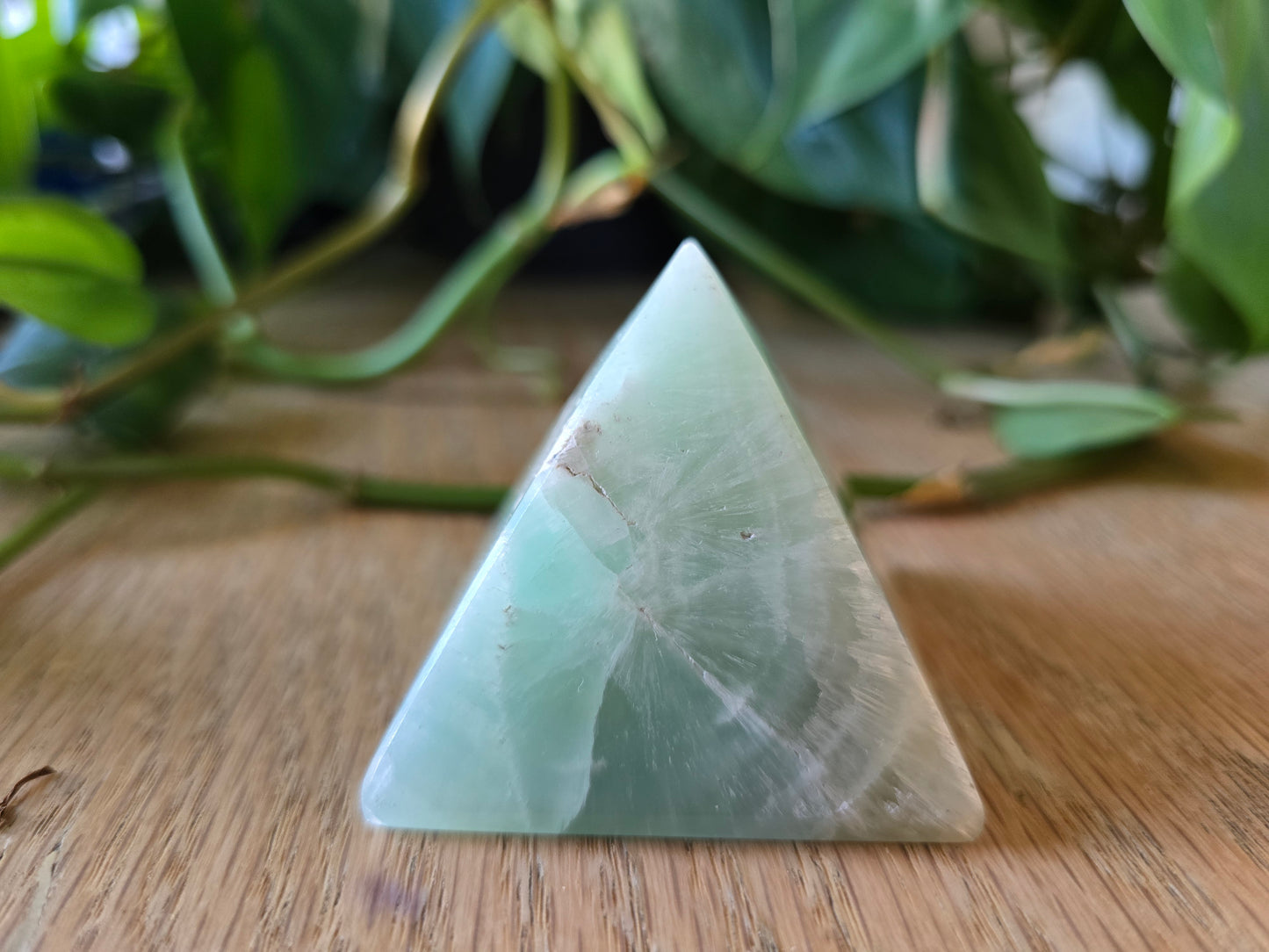 Pistachio Calcite Pyramid