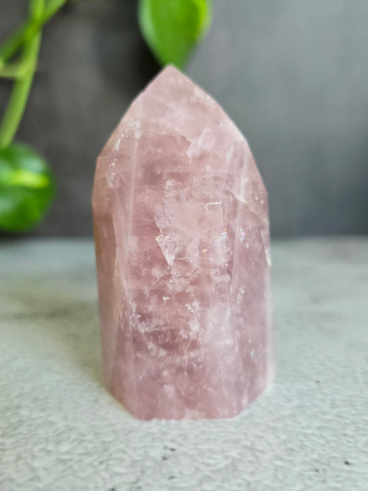 Brazilian Rose Quartz Tower